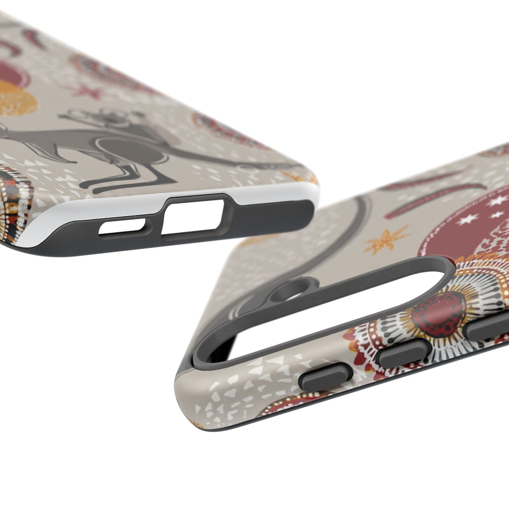 Kangaroo & Koala Aboriginal Dot Art Phone Case – Protective Tough Case