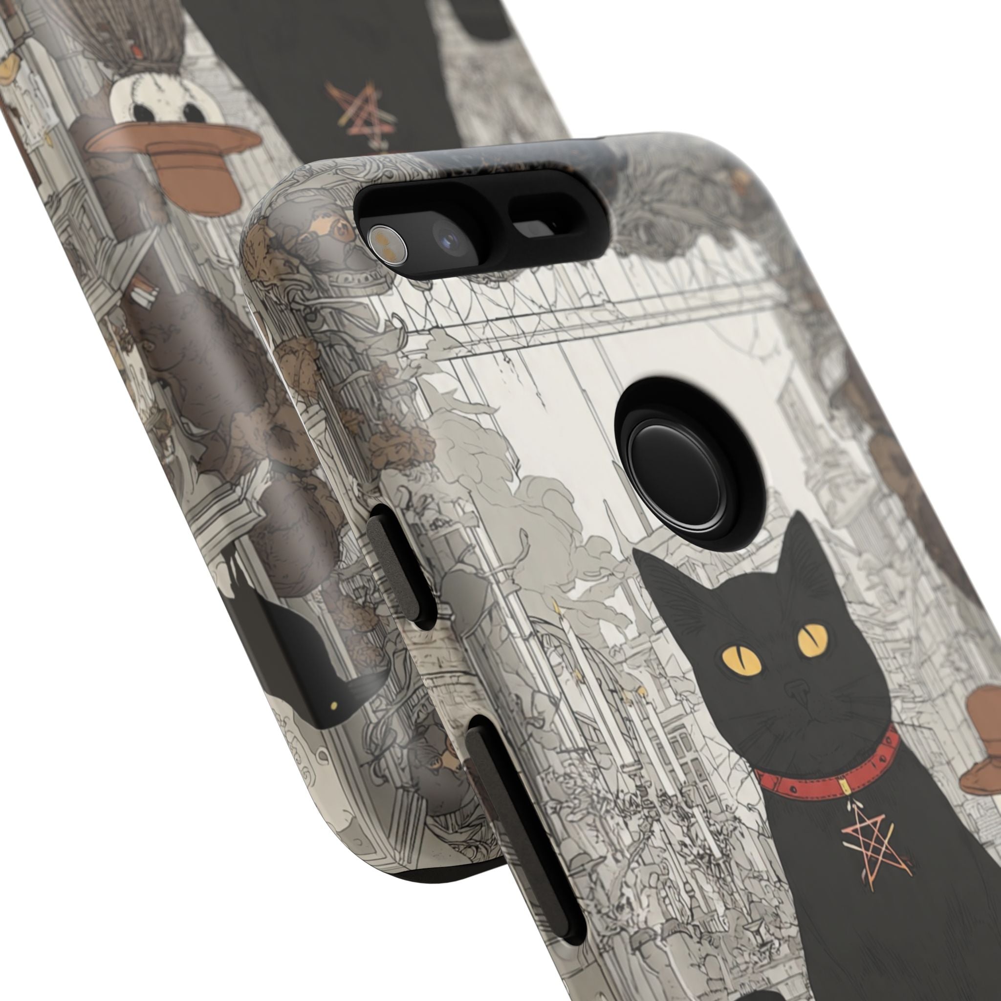 Witchy Black Cat Phone Case — Mystic Altar iPhone Cover