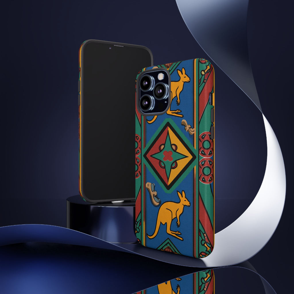 Kangaroo Tribal Pattern Tough Phone Case