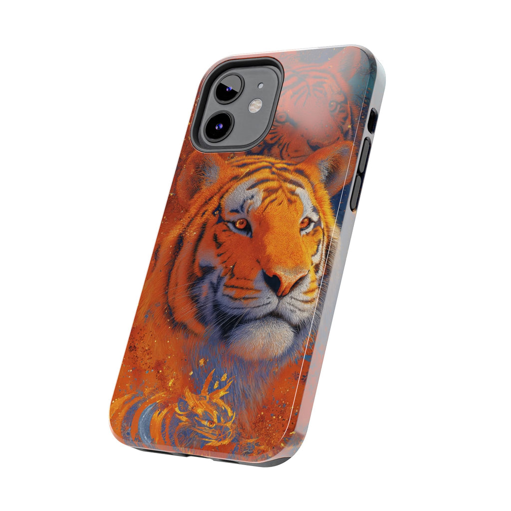 Tiger Portrait Tough Phone Case — Bold Orange Wildlife iPhone Protector