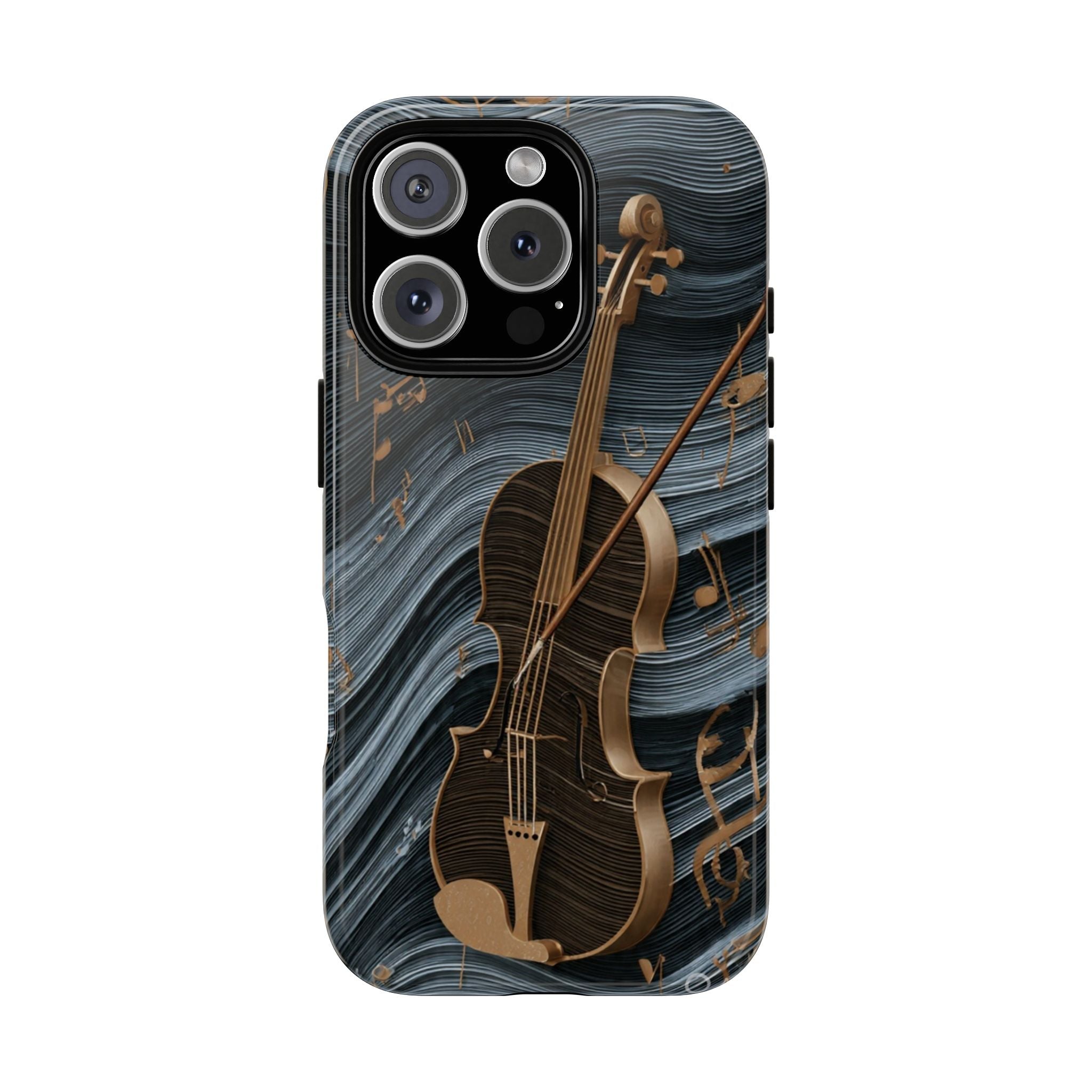 Violin Melody Tough Phone Case — Musical Instrument Art Protective Cover