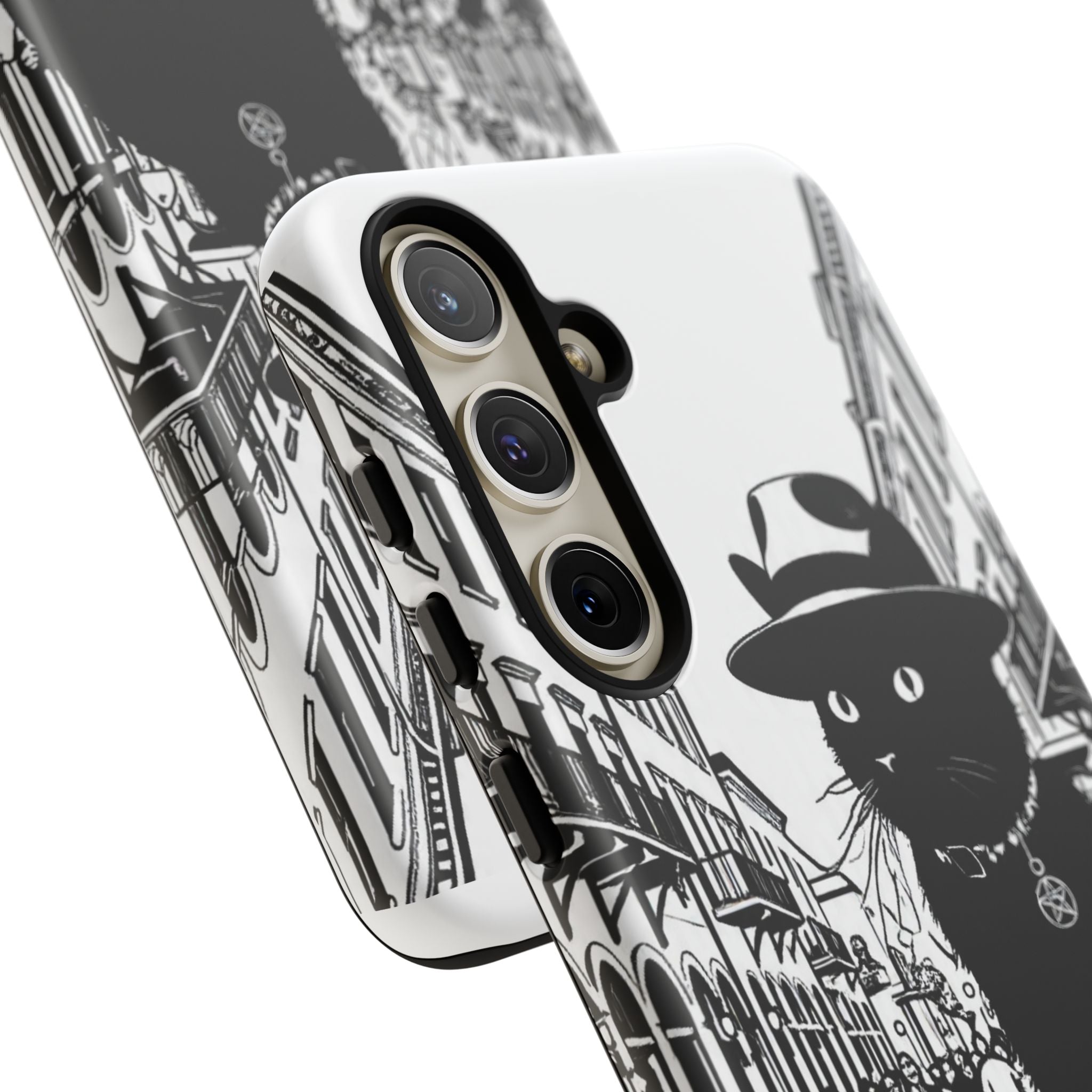 Phone Case — Noir Cat Street Art Design