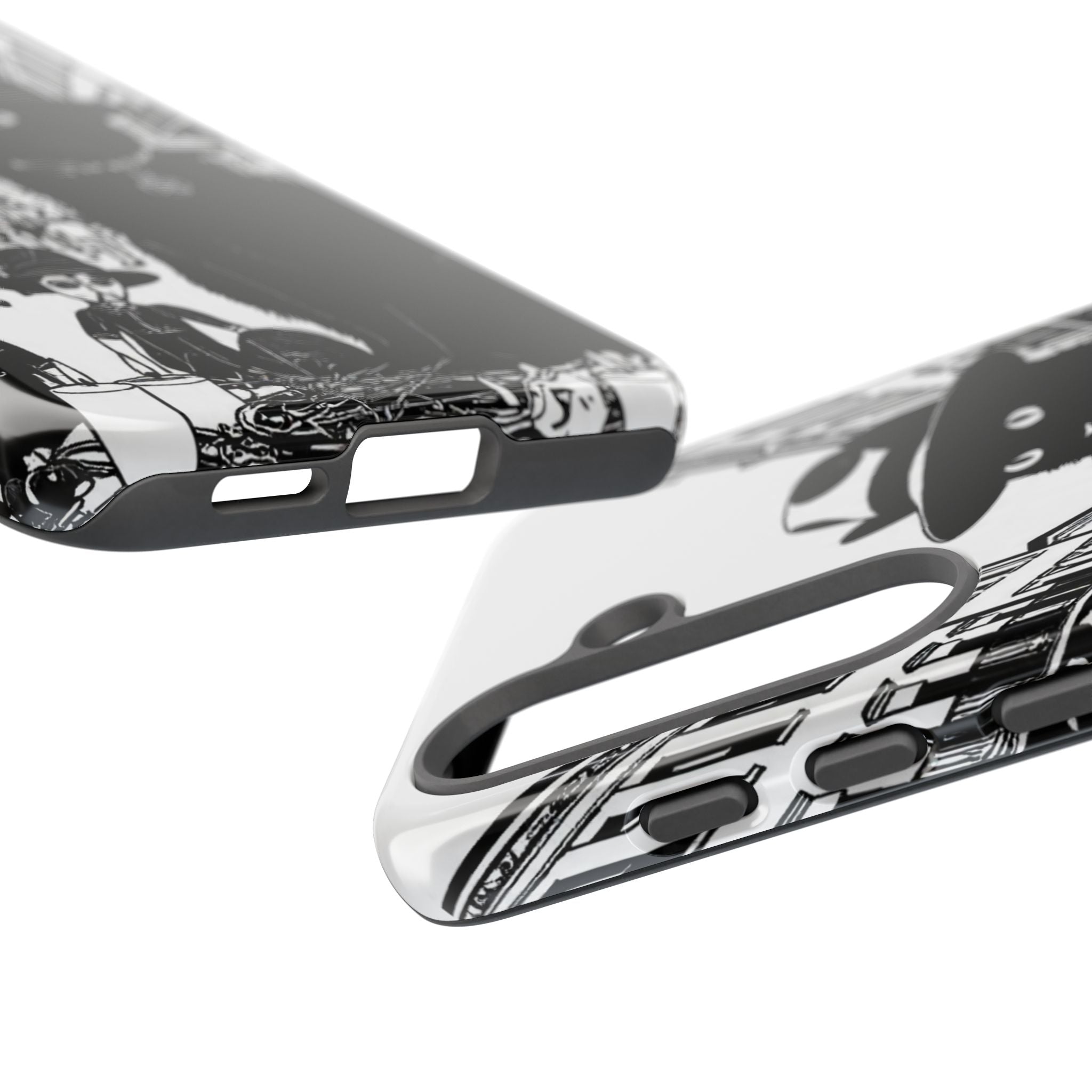 Phone Case — Noir Cat Street Art Design