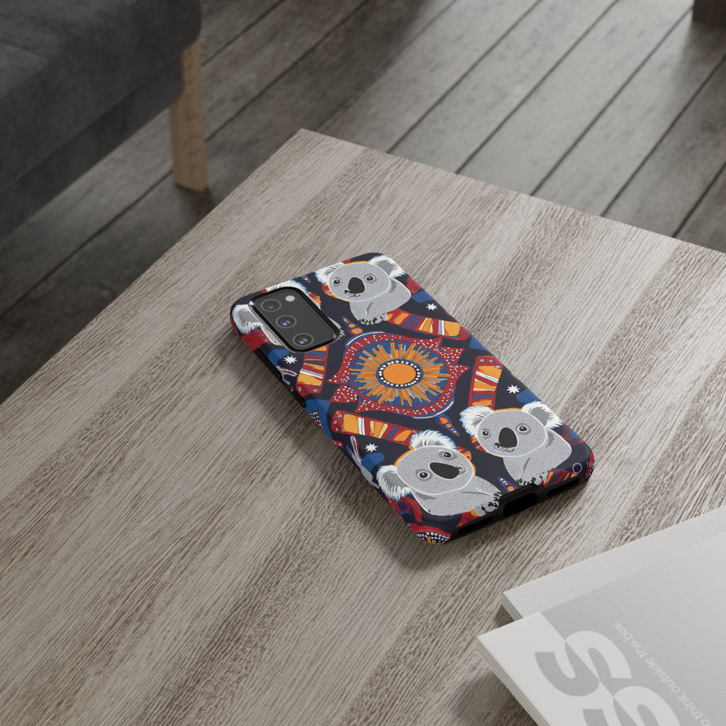 Koala Pattern Phone Case — Cute Indigenous-Inspired Design