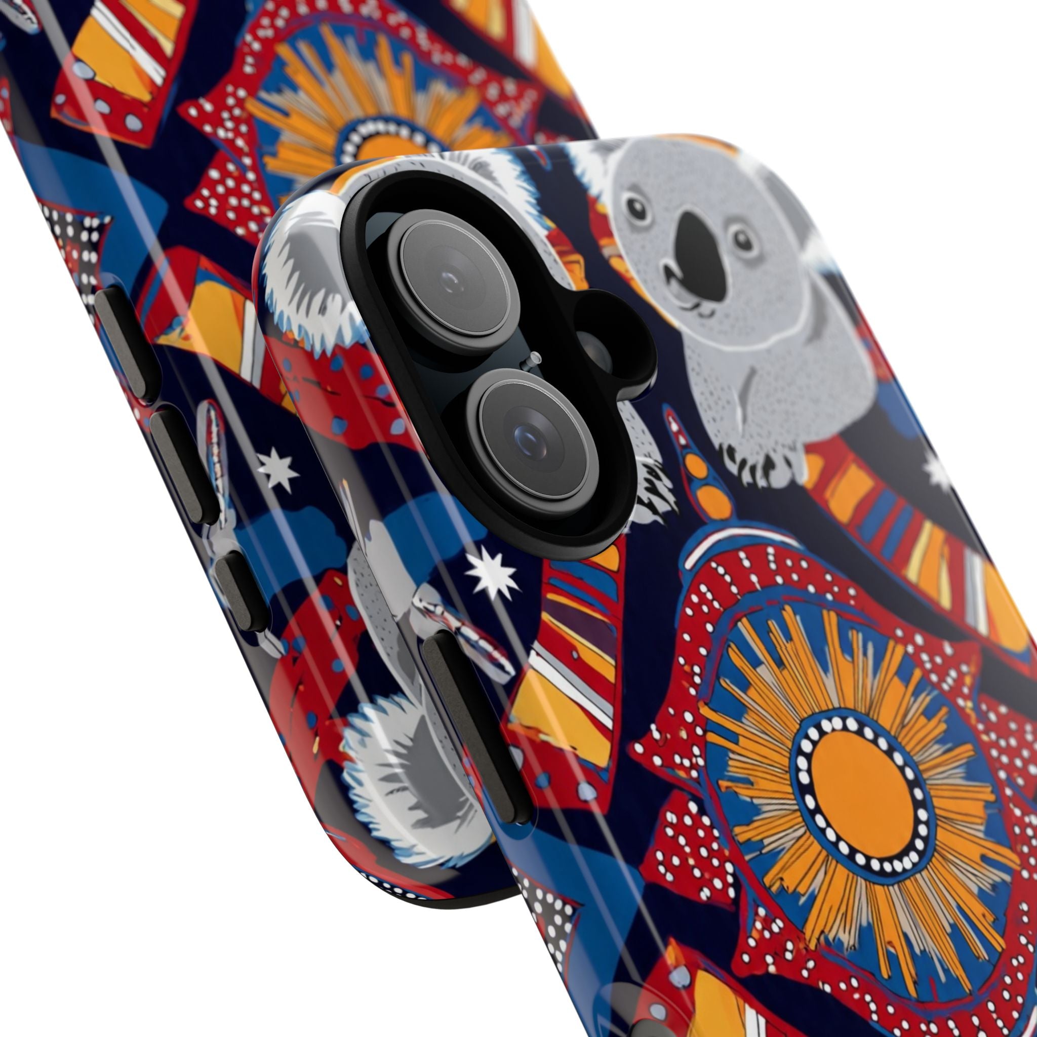 Koala Pattern Phone Case — Cute Indigenous-Inspired Design