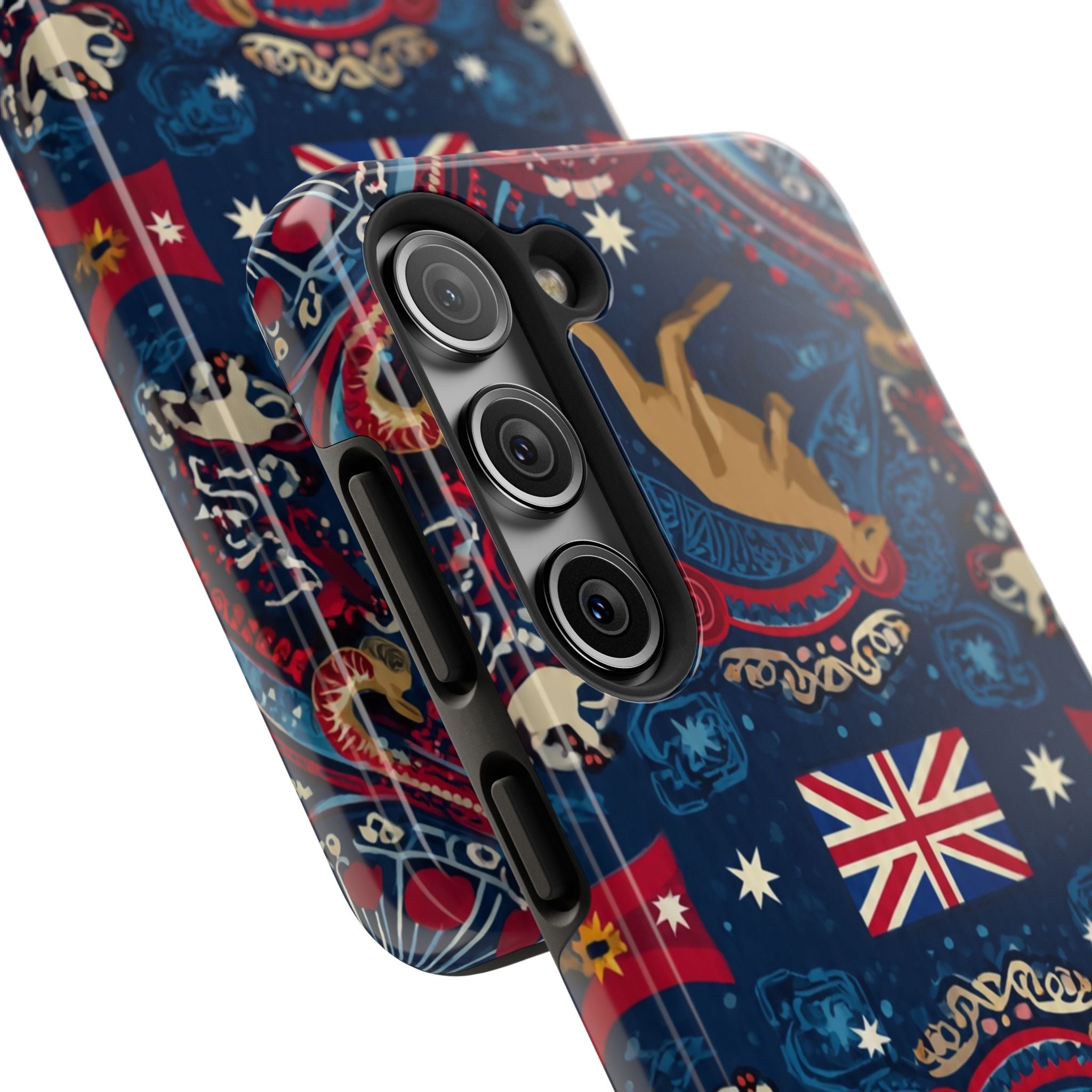 Australian Kangaroo Flag Tough Phone Case - Protective Patriotic iPhone Cover