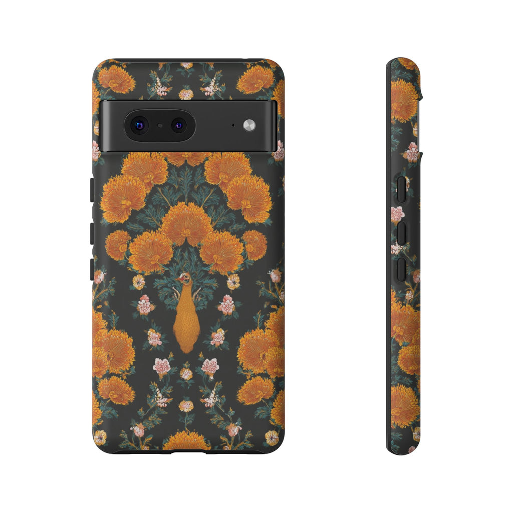 Marigold Mirror Phone Case — Floral Protective Phone Cover