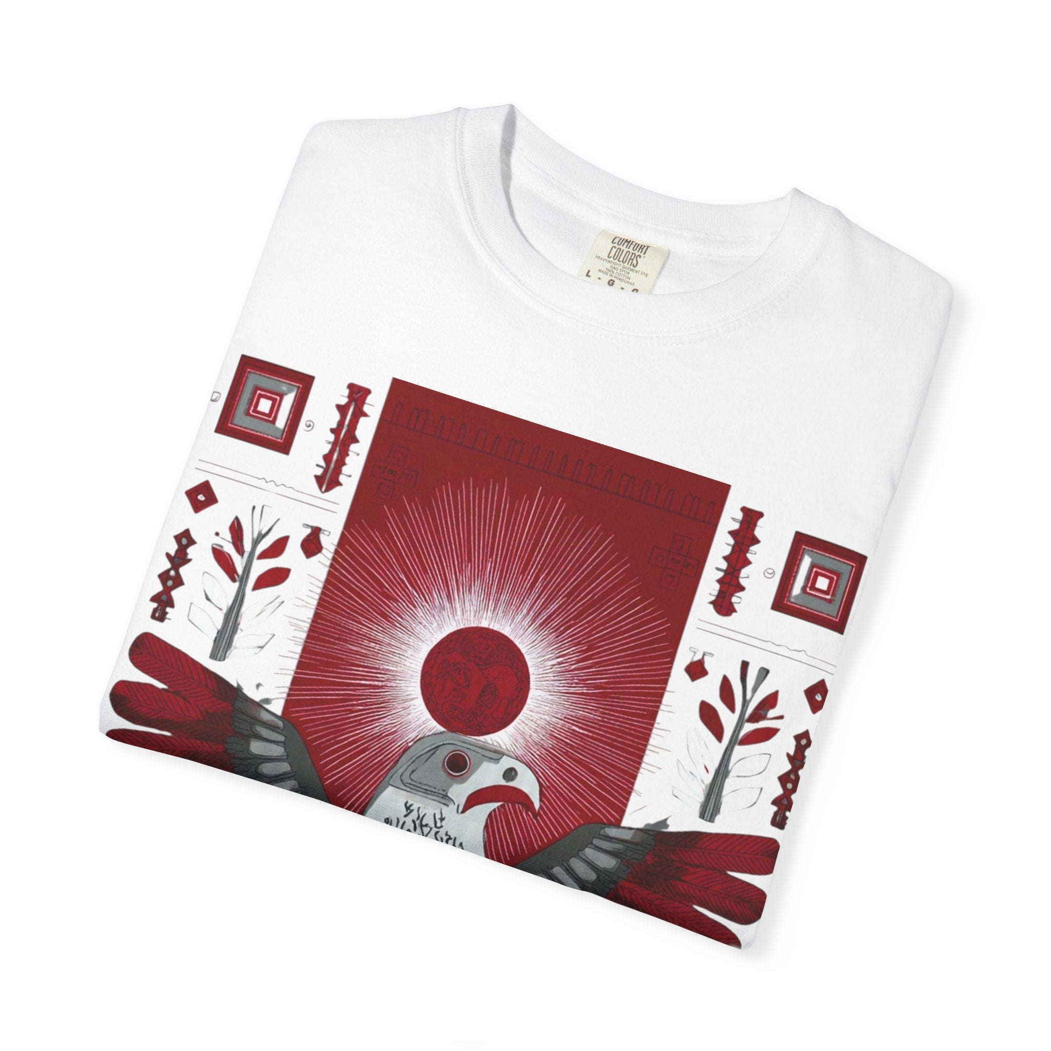 Tribal Inca Graphic T-Shirt — Celestial Bird Art Tee