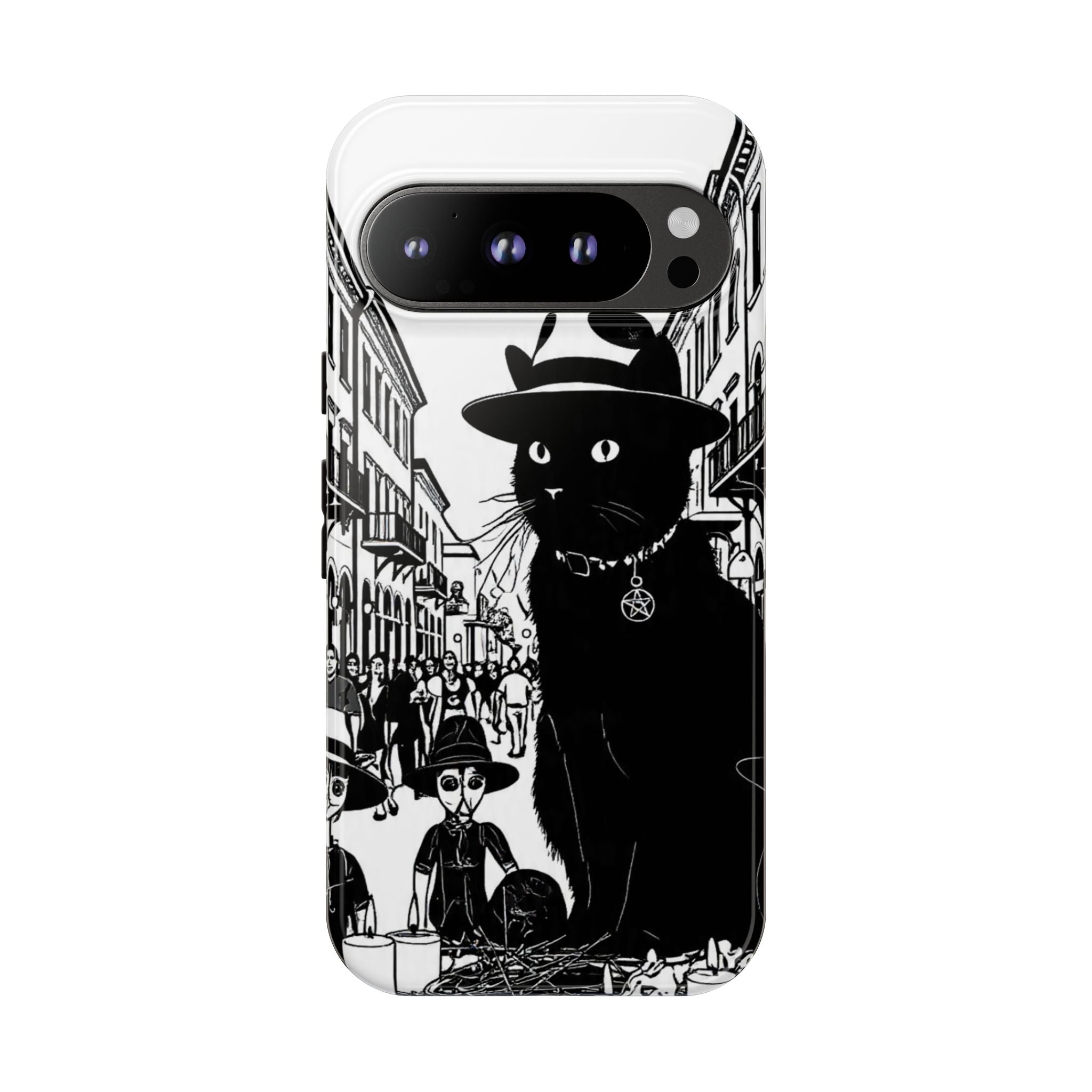 Phone Case — Noir Cat Street Art Design