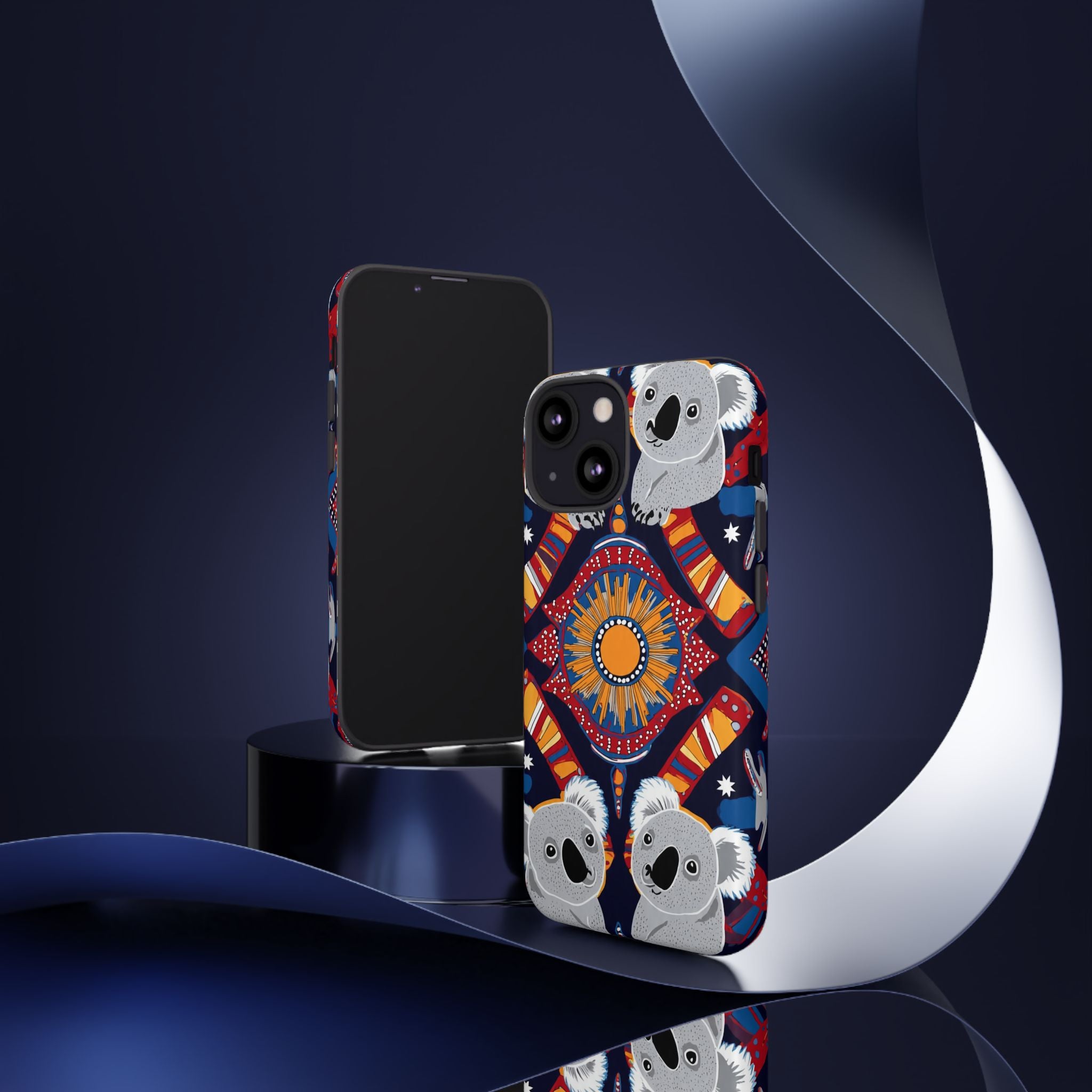 Koala Pattern Phone Case — Cute Indigenous-Inspired Design