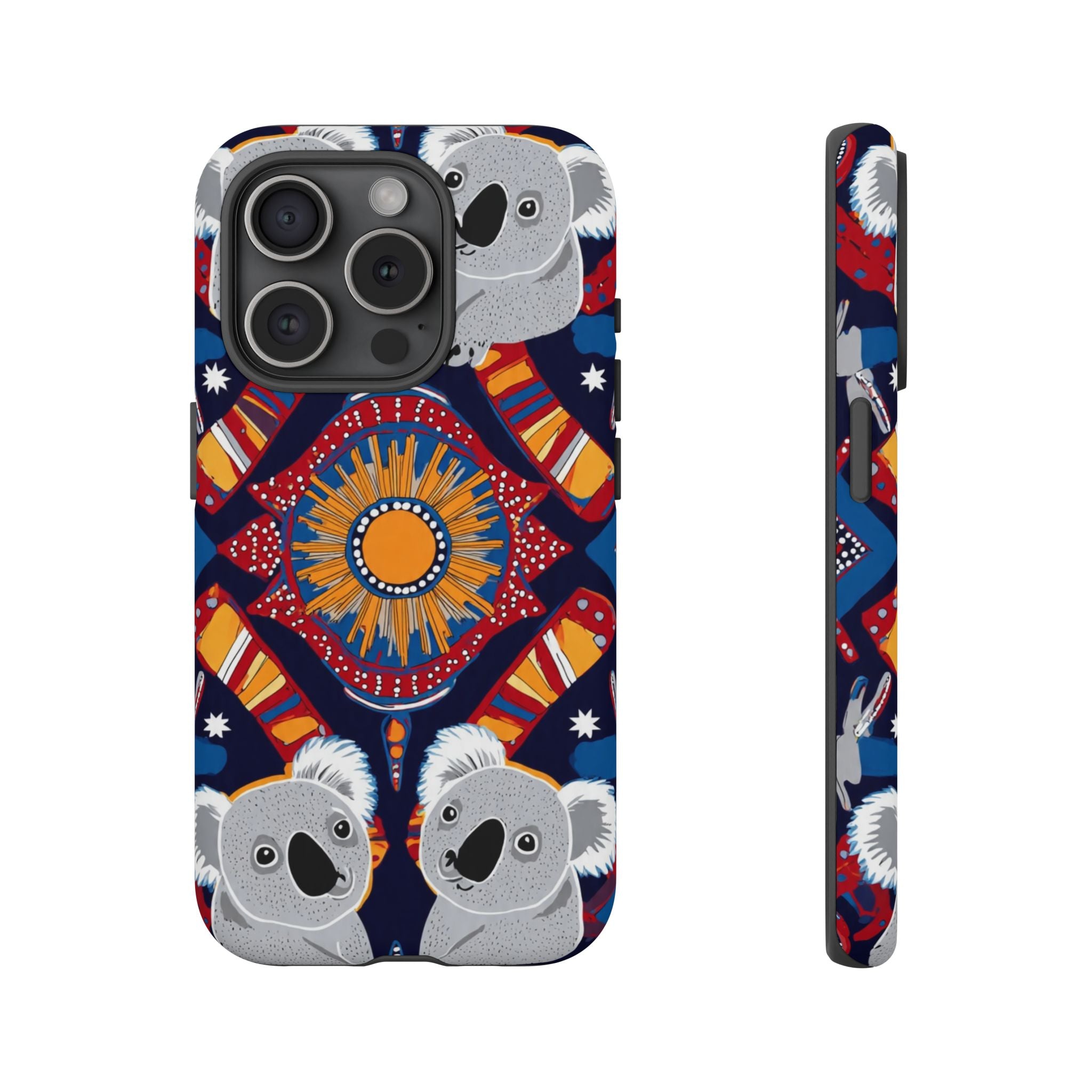 Koala Pattern Phone Case — Cute Indigenous-Inspired Design