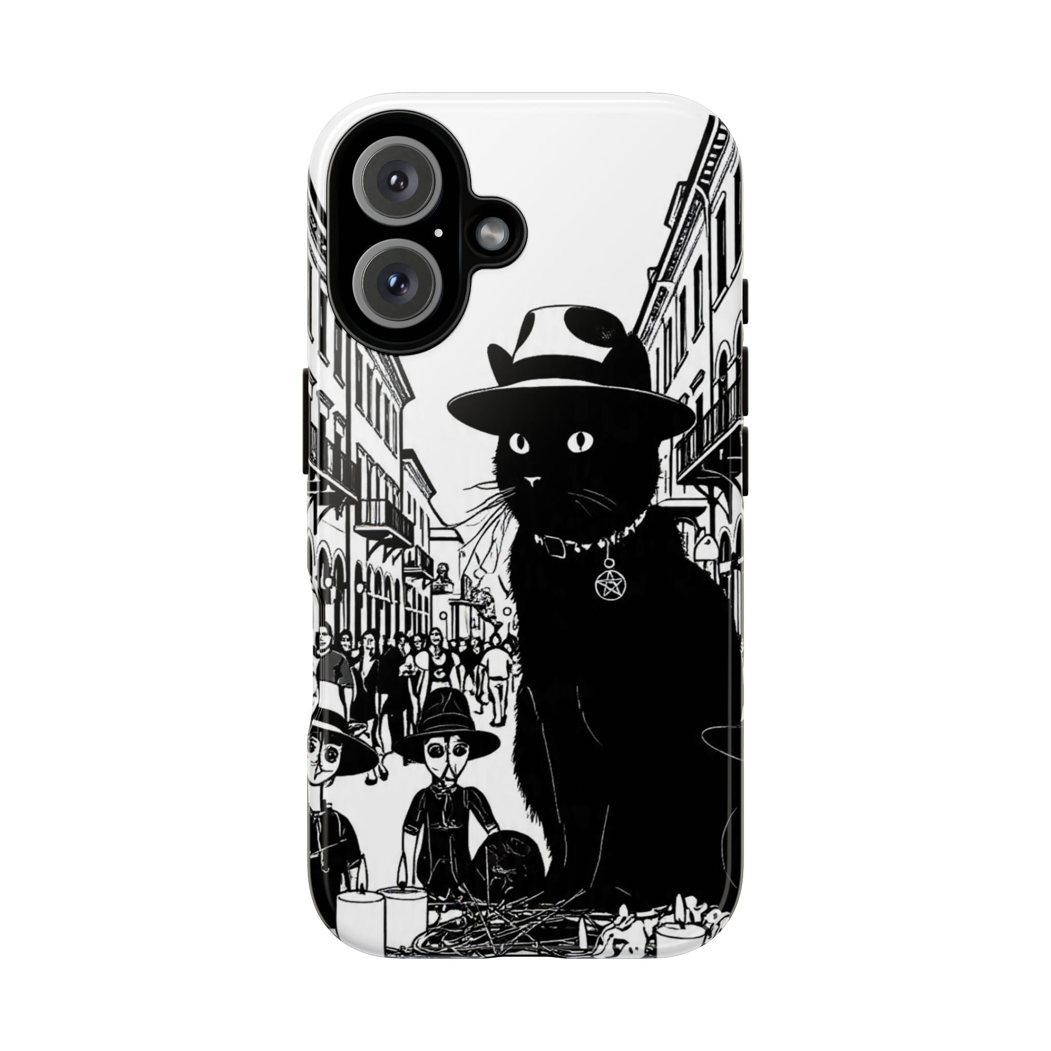 Phone Case — Noir Cat Street Art Design