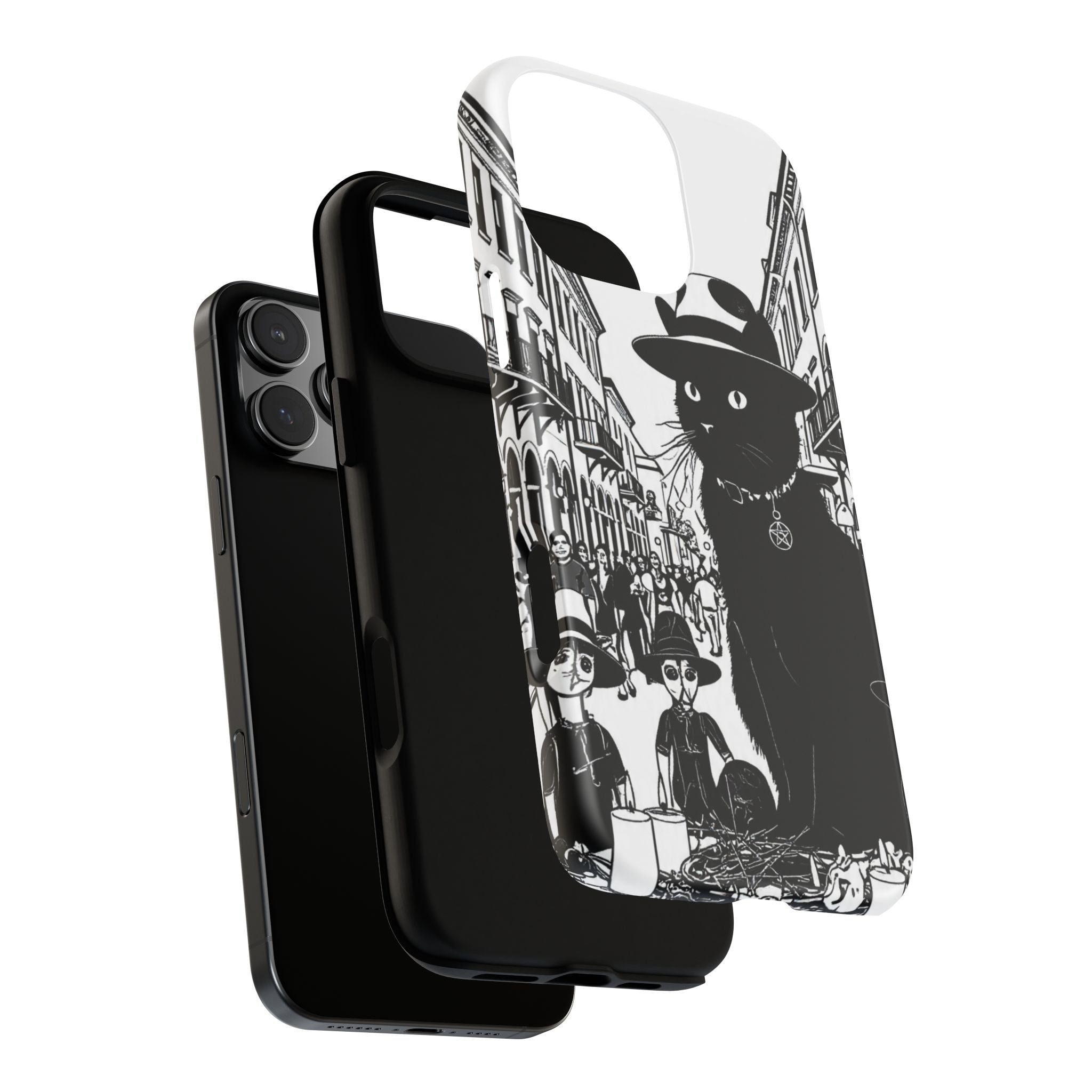Phone Case — Noir Cat Street Art Design