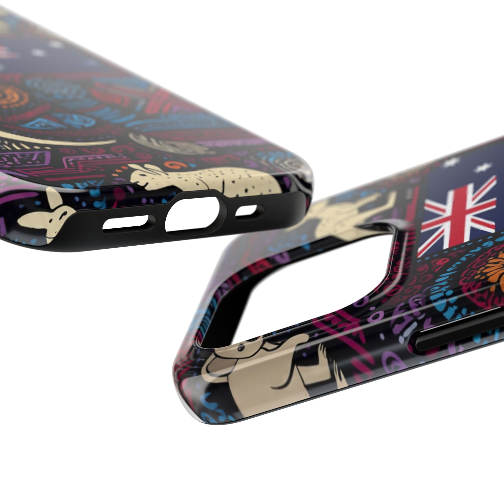 Australian Kangaroo Indigenous Pattern Phone Case — Tough Protective Cover