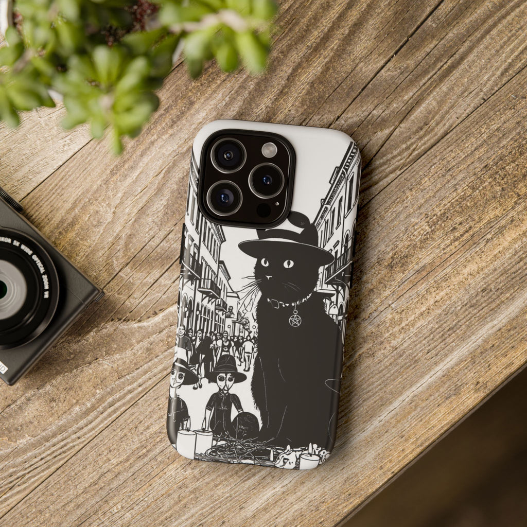 Phone Case — Noir Cat Street Art Design