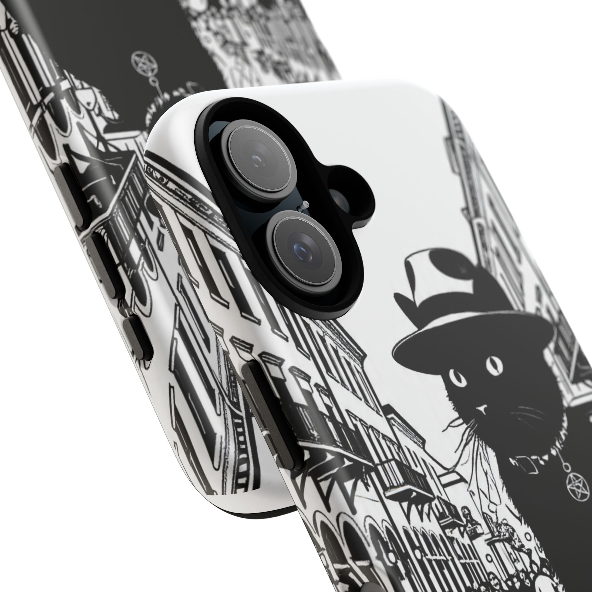 Phone Case — Noir Cat Street Art Design