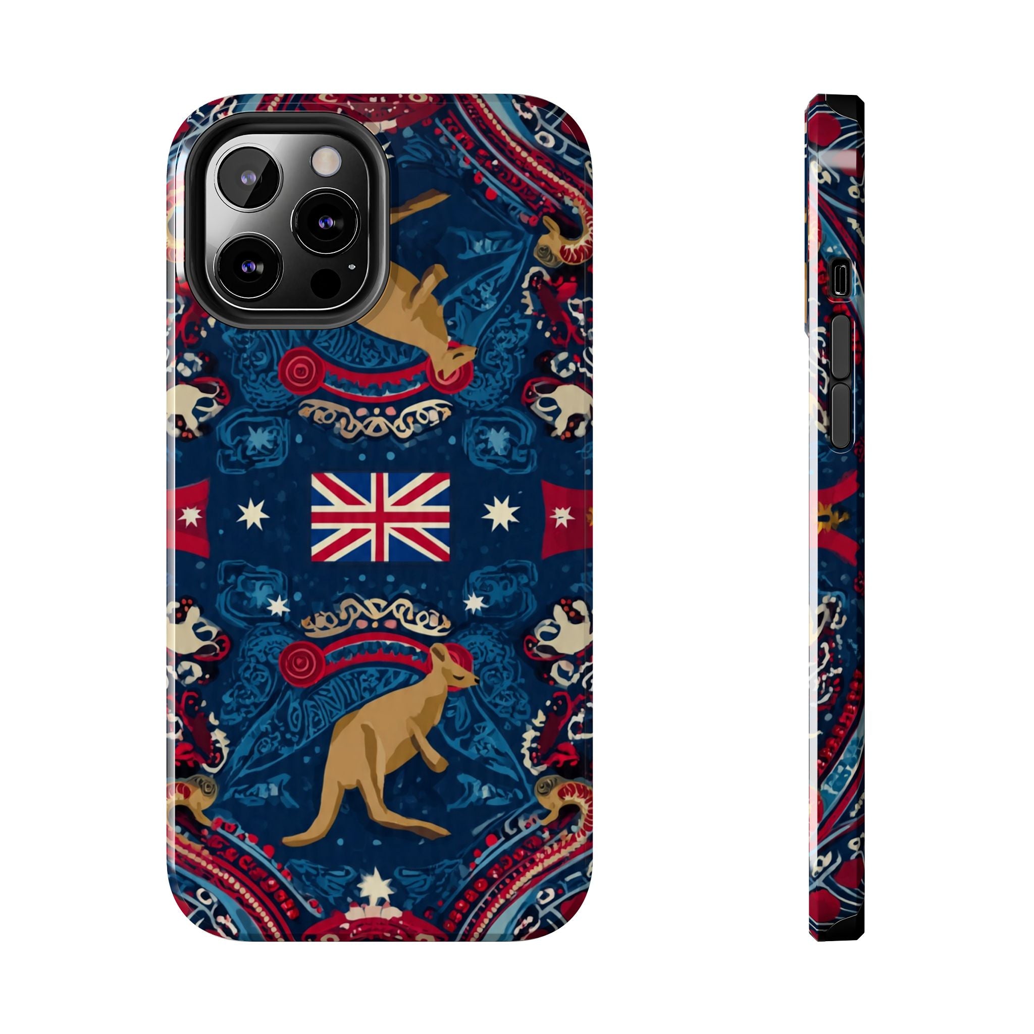 Australian Kangaroo Flag Tough Phone Case - Protective Patriotic iPhone Cover