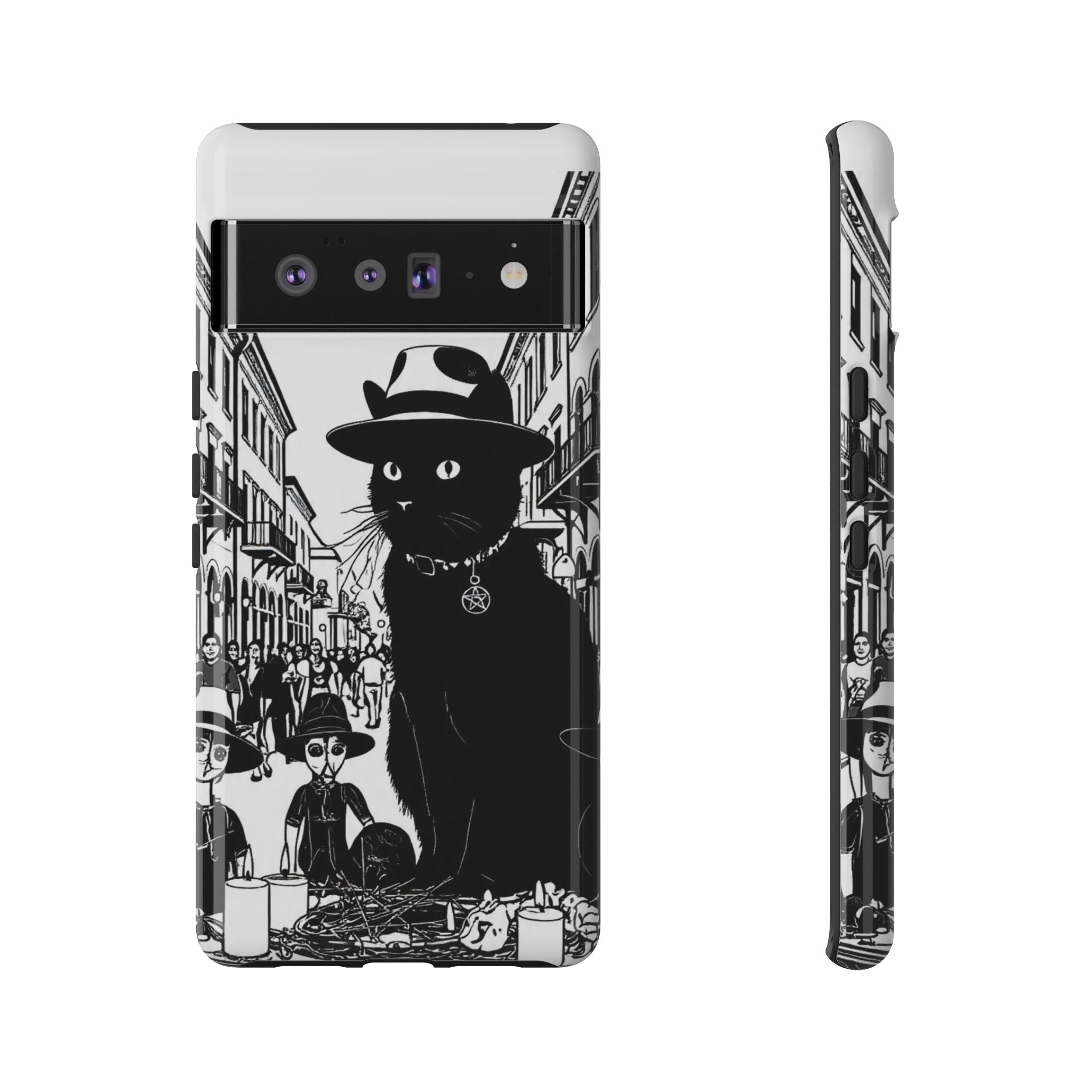Phone Case — Noir Cat Street Art Design
