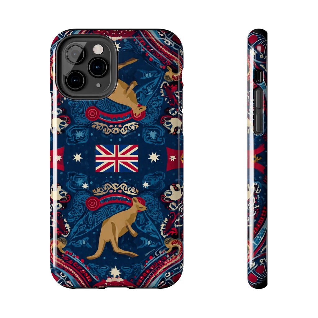 Australian Kangaroo Flag Tough Phone Case - Protective Patriotic iPhone Cover