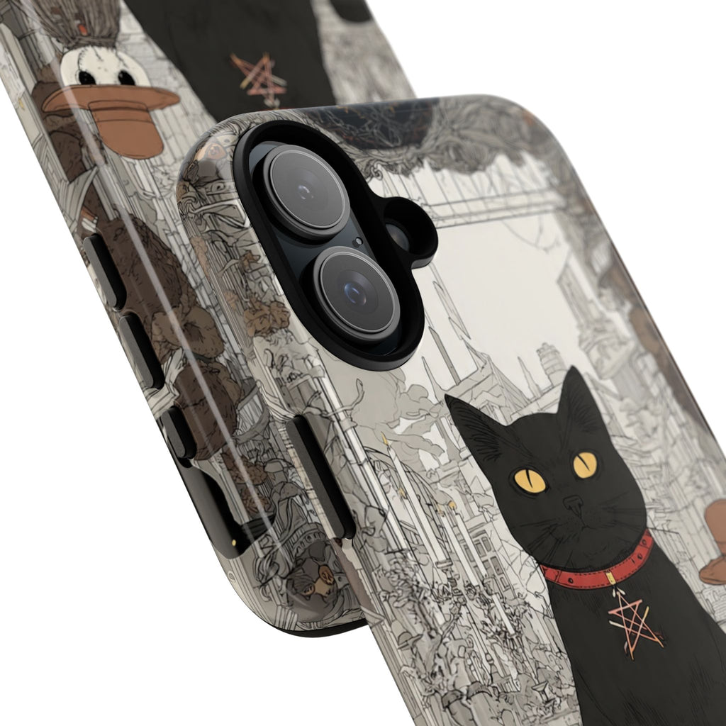 Witchy Black Cat Phone Case — Mystic Altar iPhone Cover
