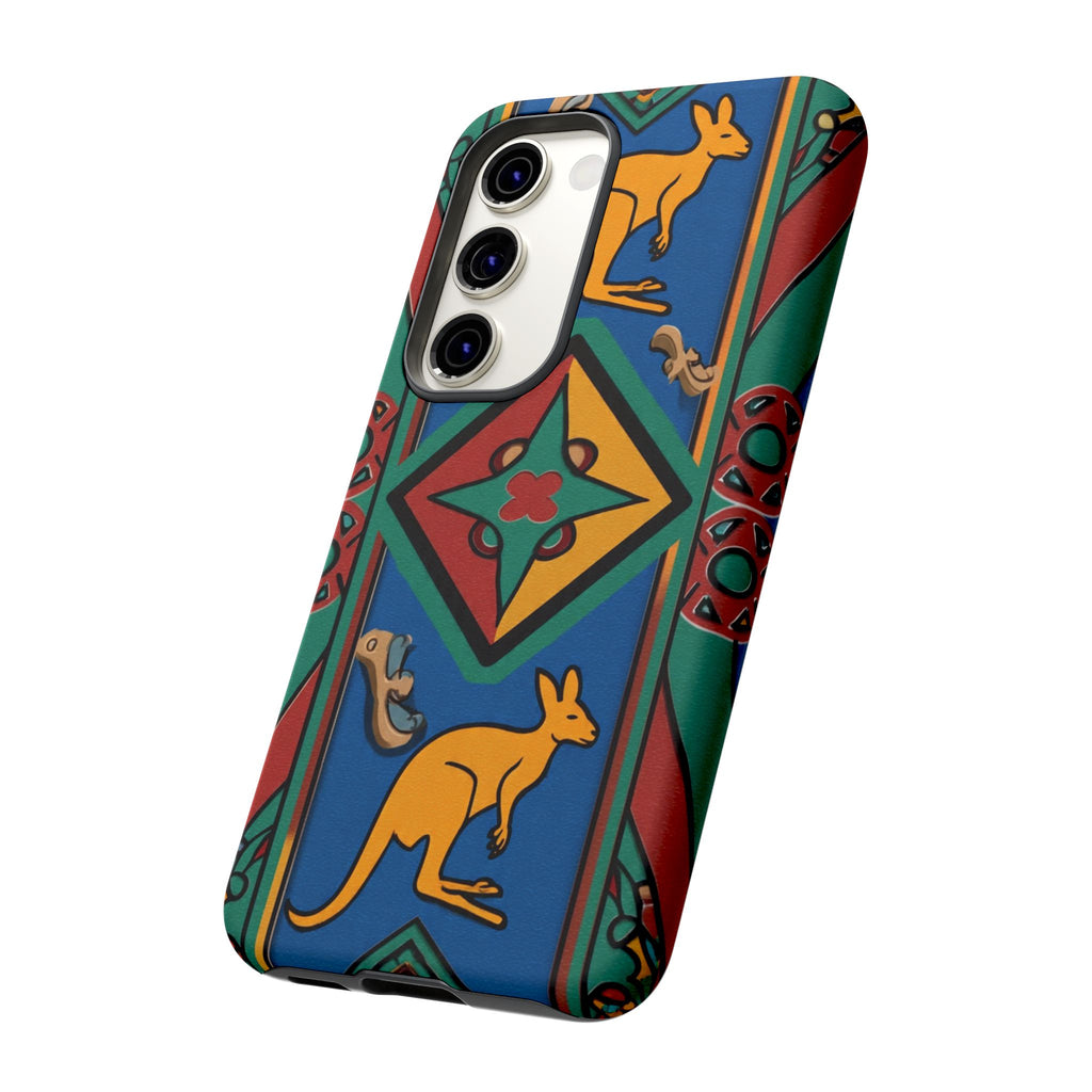 Kangaroo Tribal Pattern Tough Phone Case