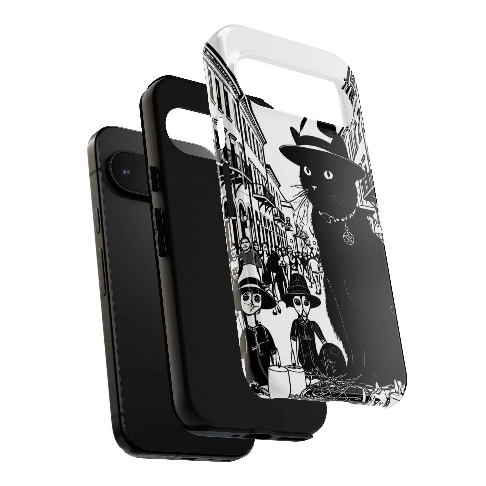 Phone Case — Noir Cat Street Art Design