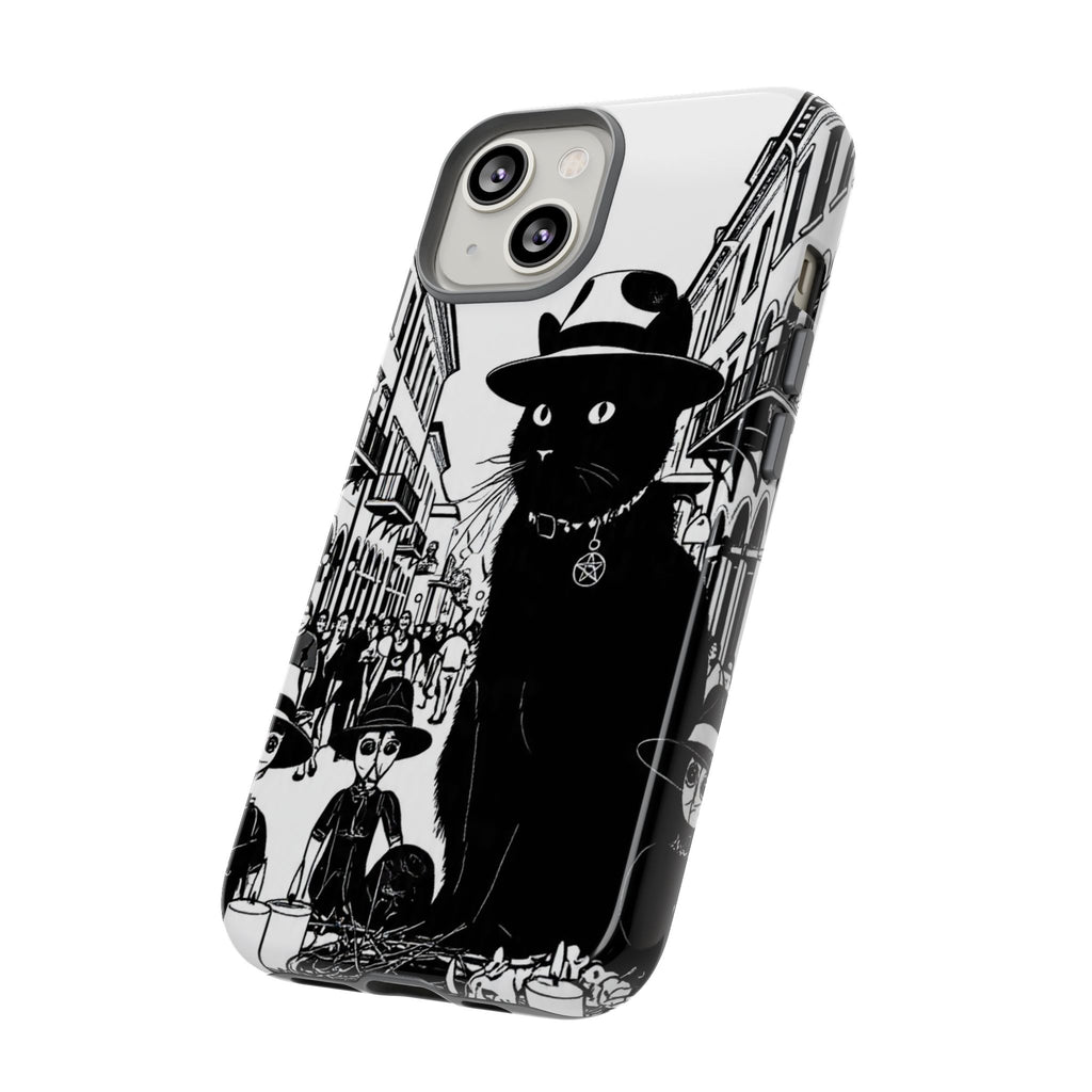 Phone Case — Noir Cat Street Art Design