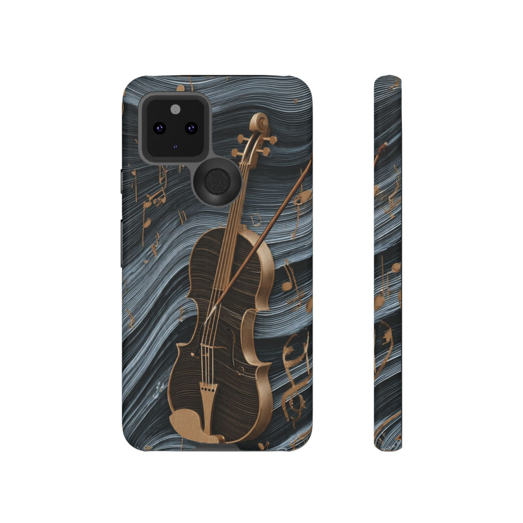 Violin Melody Tough Phone Case — Musical Instrument Art Protective Cover