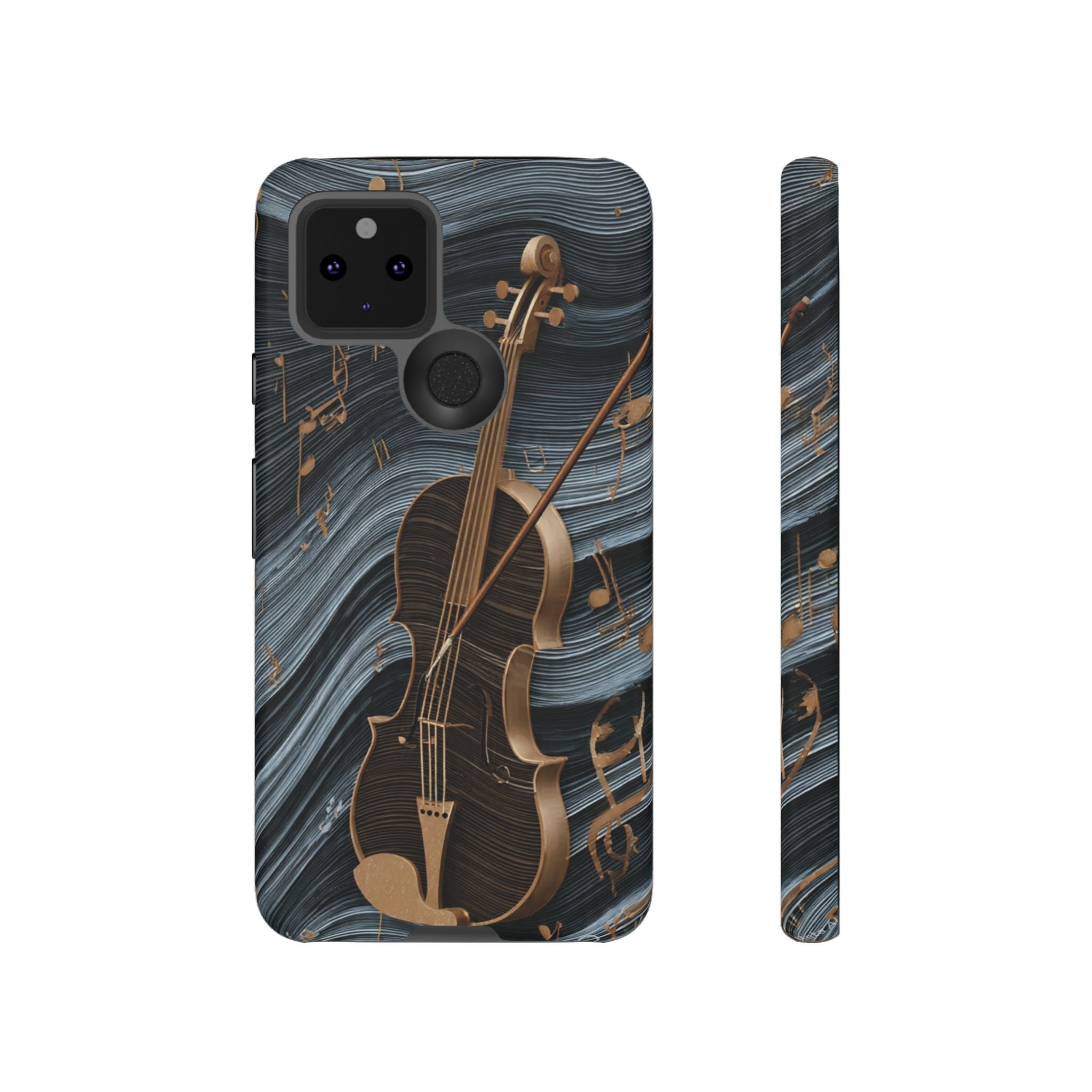 Violin Melody Tough Phone Case — Musical Instrument Art Protective Cover