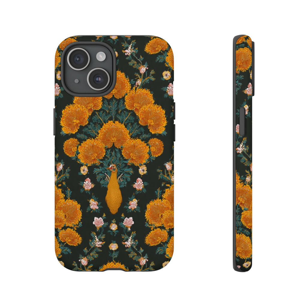 Marigold Mirror Phone Case — Floral Protective Phone Cover