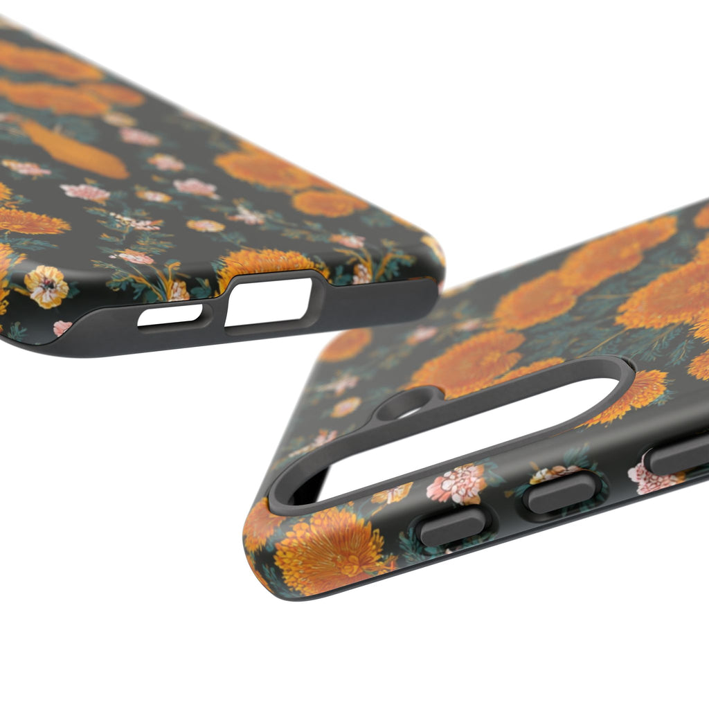 Marigold Mirror Phone Case — Floral Protective Phone Cover