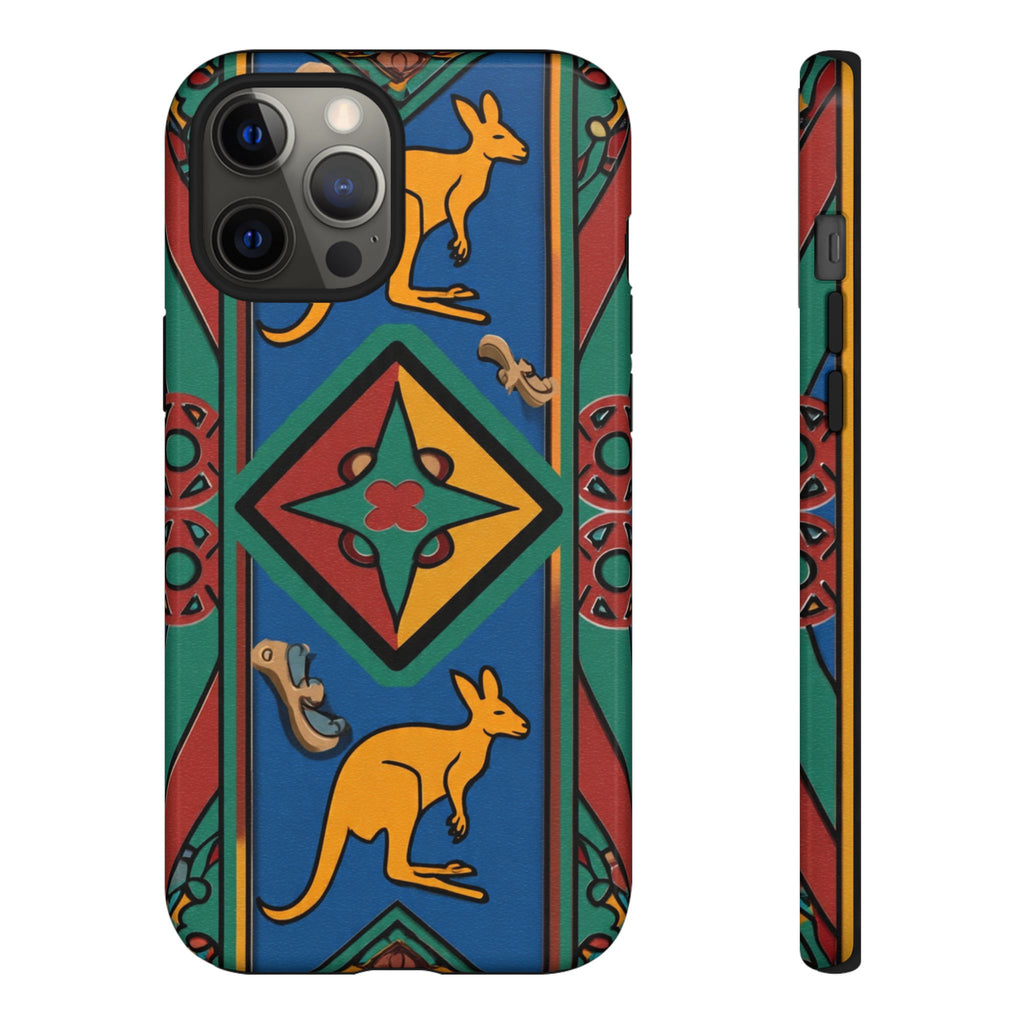 Kangaroo Tribal Pattern Tough Phone Case