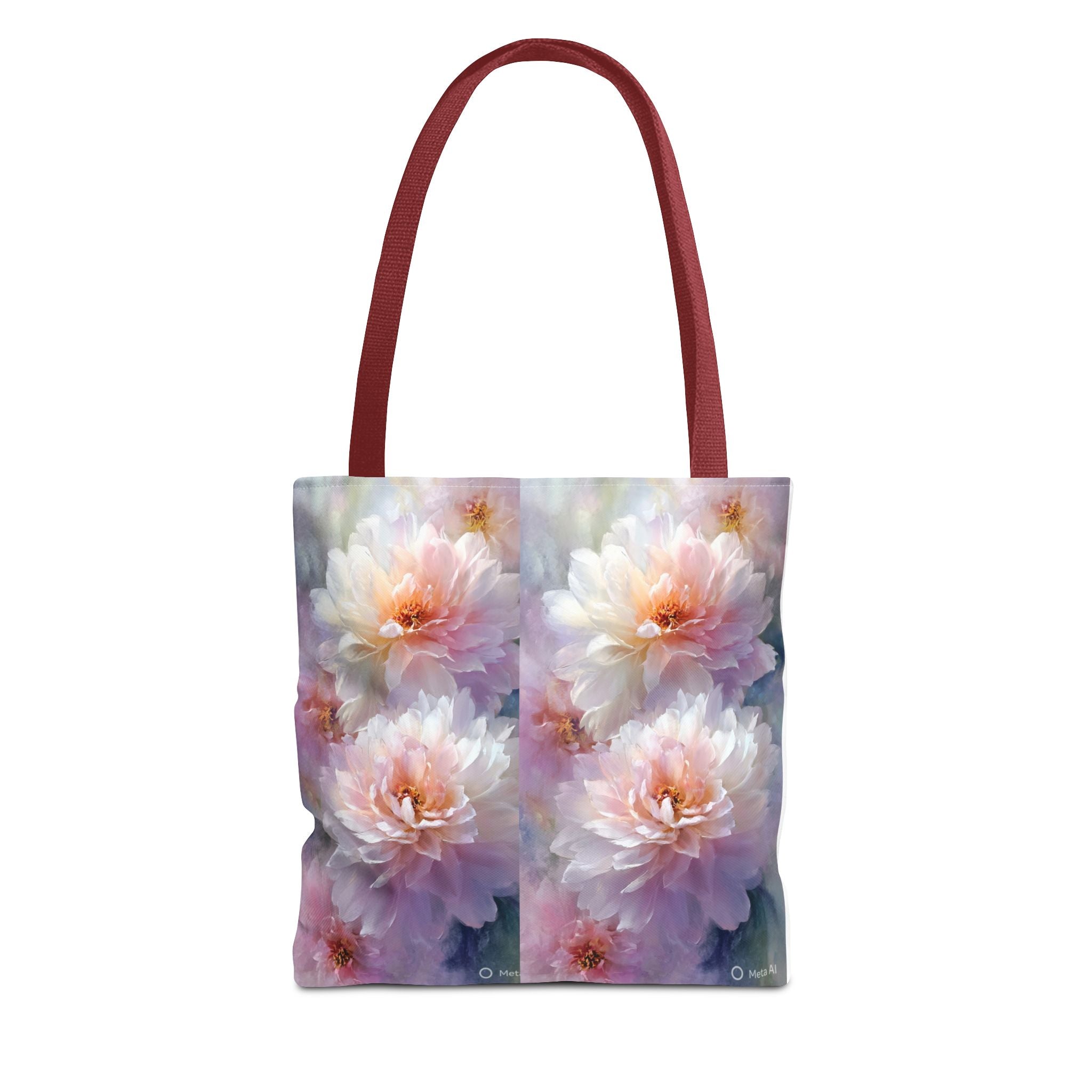 Floral Peony Tote Bag — Watercolor Pastel Bloom AOP Tote
