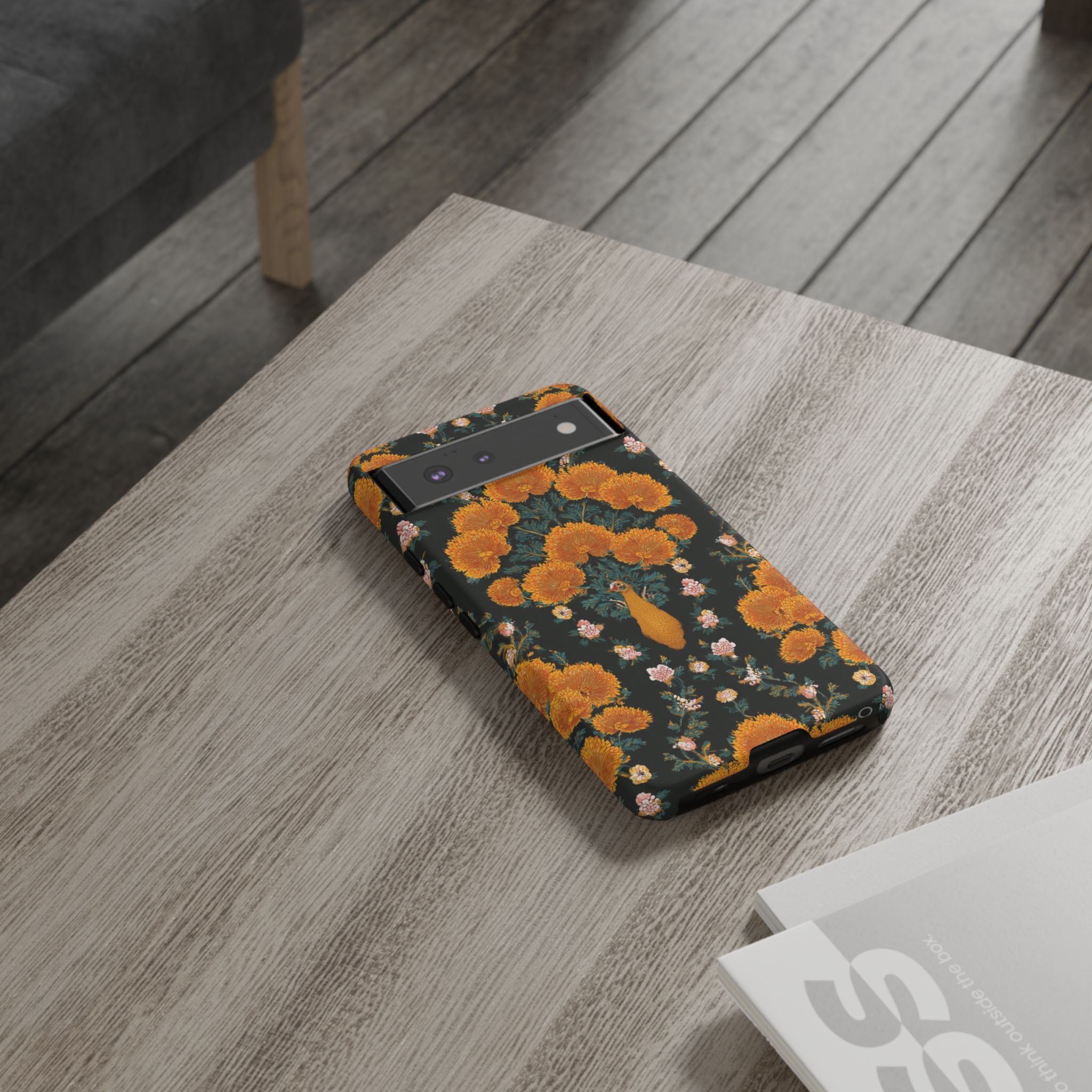 Marigold Mirror Phone Case — Floral Protective Phone Cover
