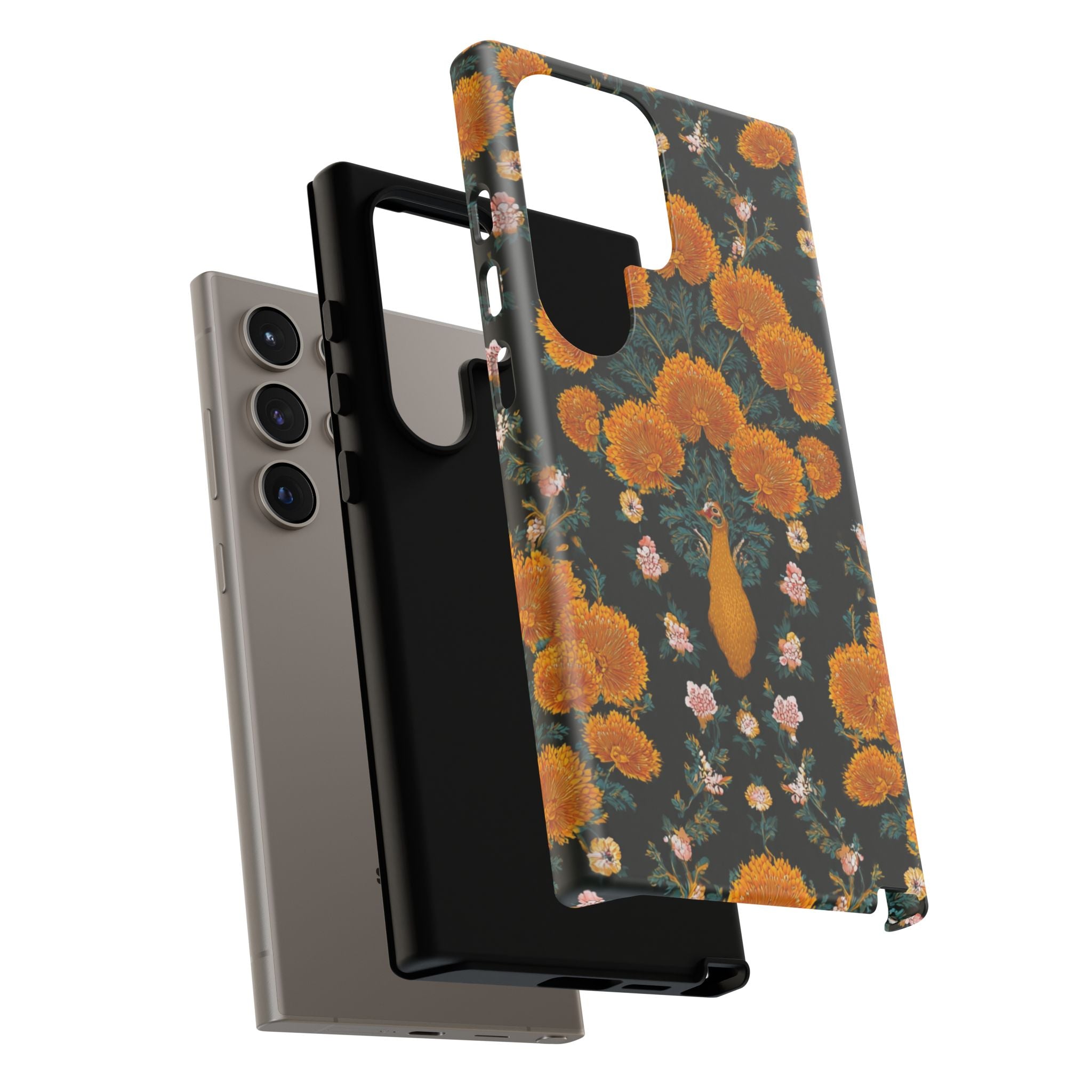 Marigold Mirror Phone Case — Floral Protective Phone Cover