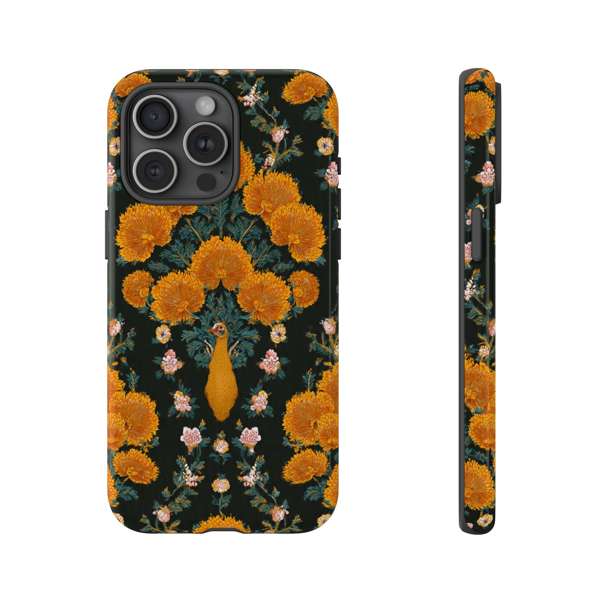 Marigold Mirror Phone Case — Floral Protective Phone Cover