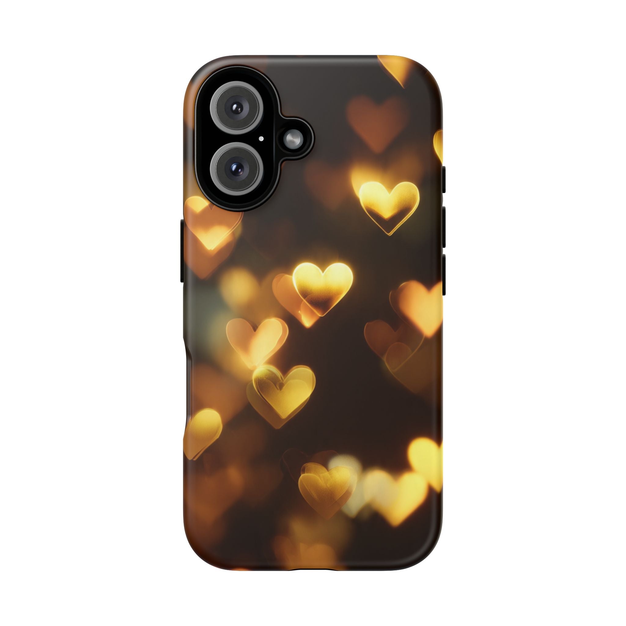 Tough Case — Golden Bokeh Heart Phone Case