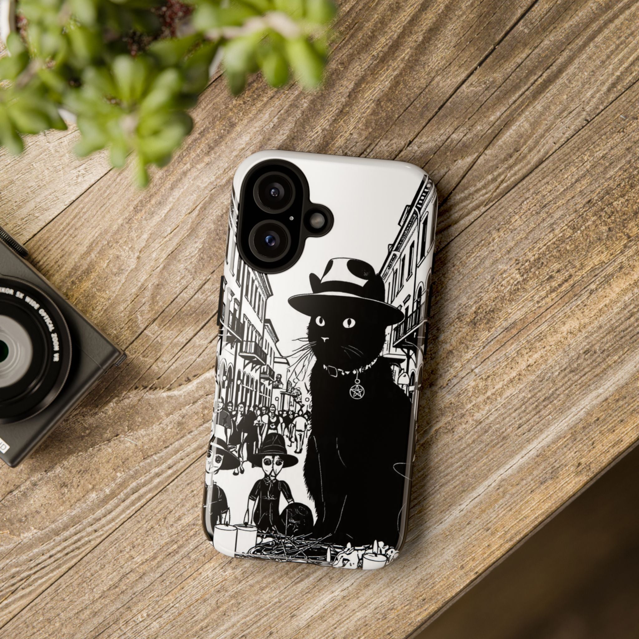 Phone Case — Noir Cat Street Art Design