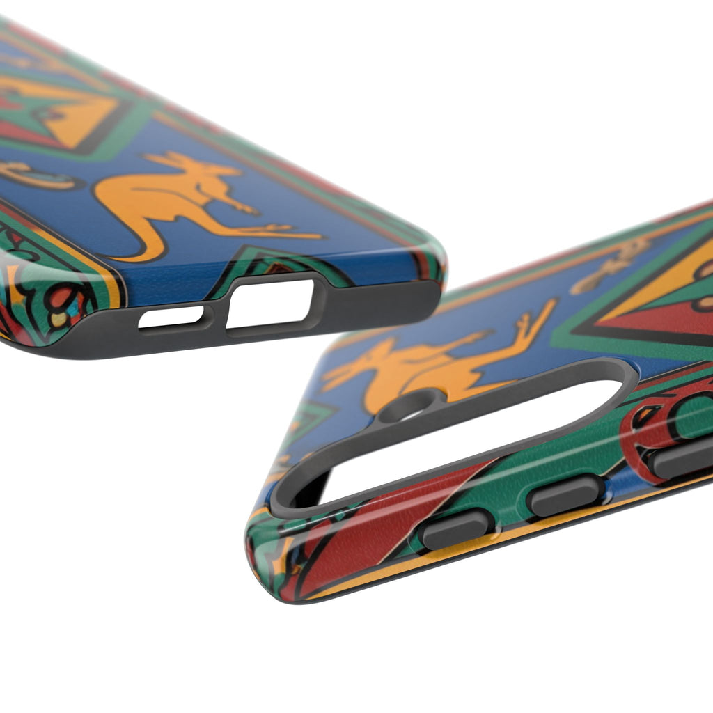 Kangaroo Tribal Pattern Tough Phone Case