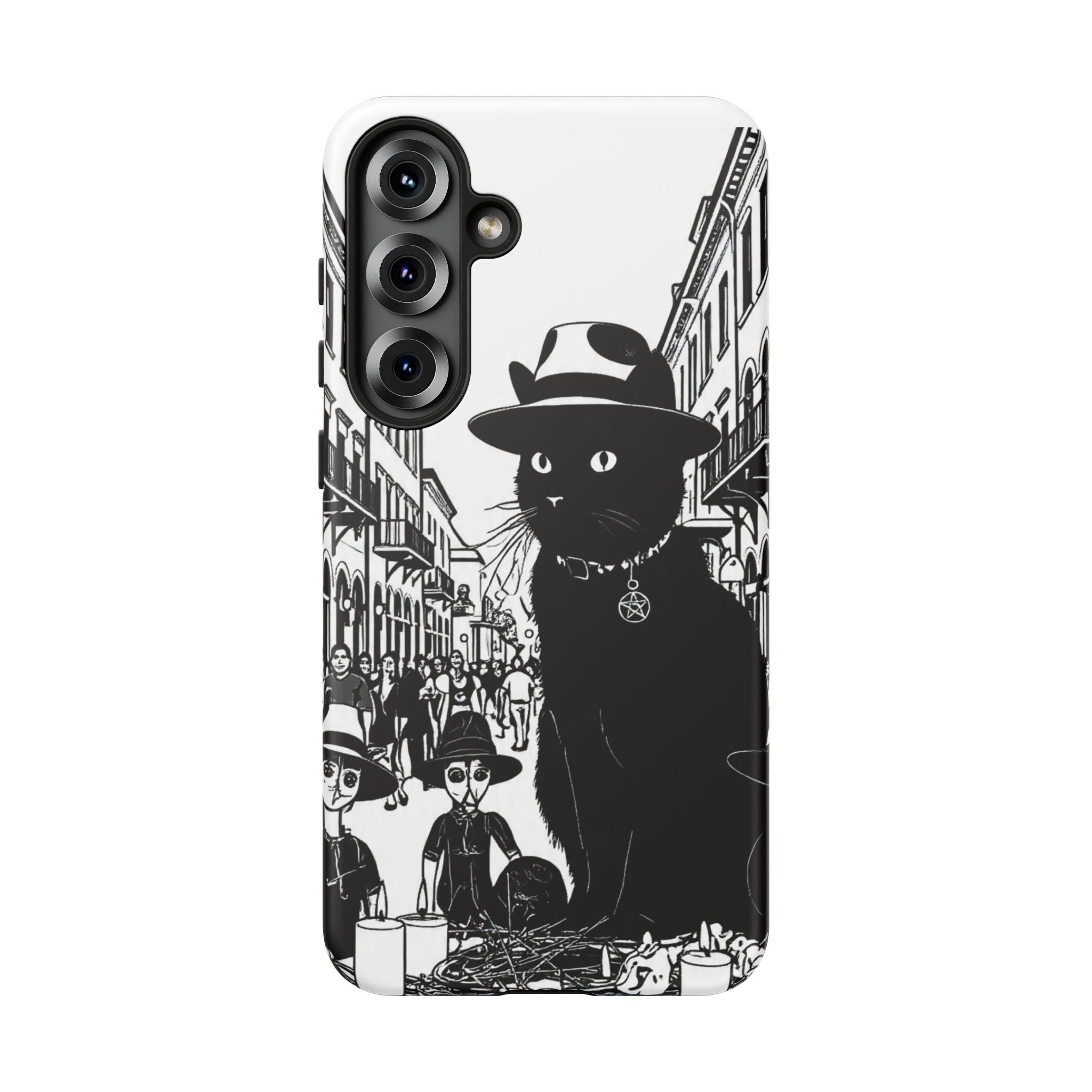 Phone Case — Noir Cat Street Art Design