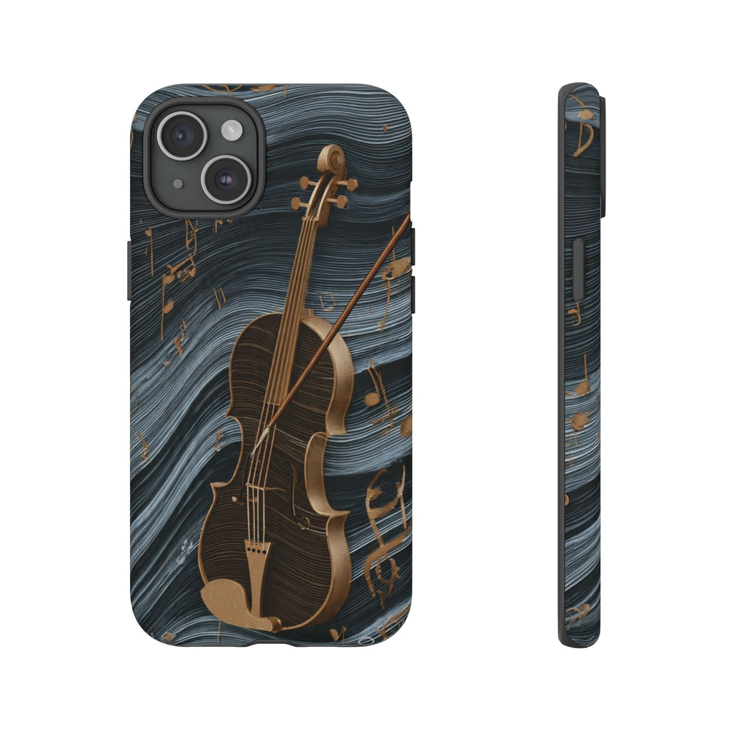 Violin Melody Tough Phone Case — Musical Instrument Art Protective Cover