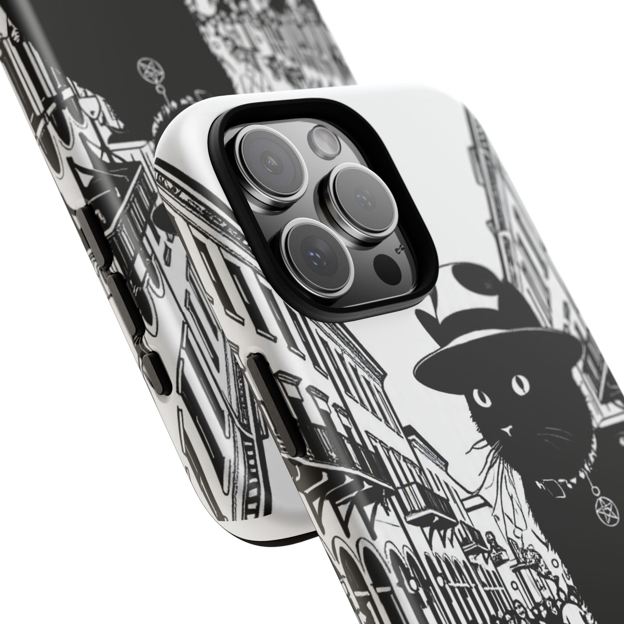 Phone Case — Noir Cat Street Art Design