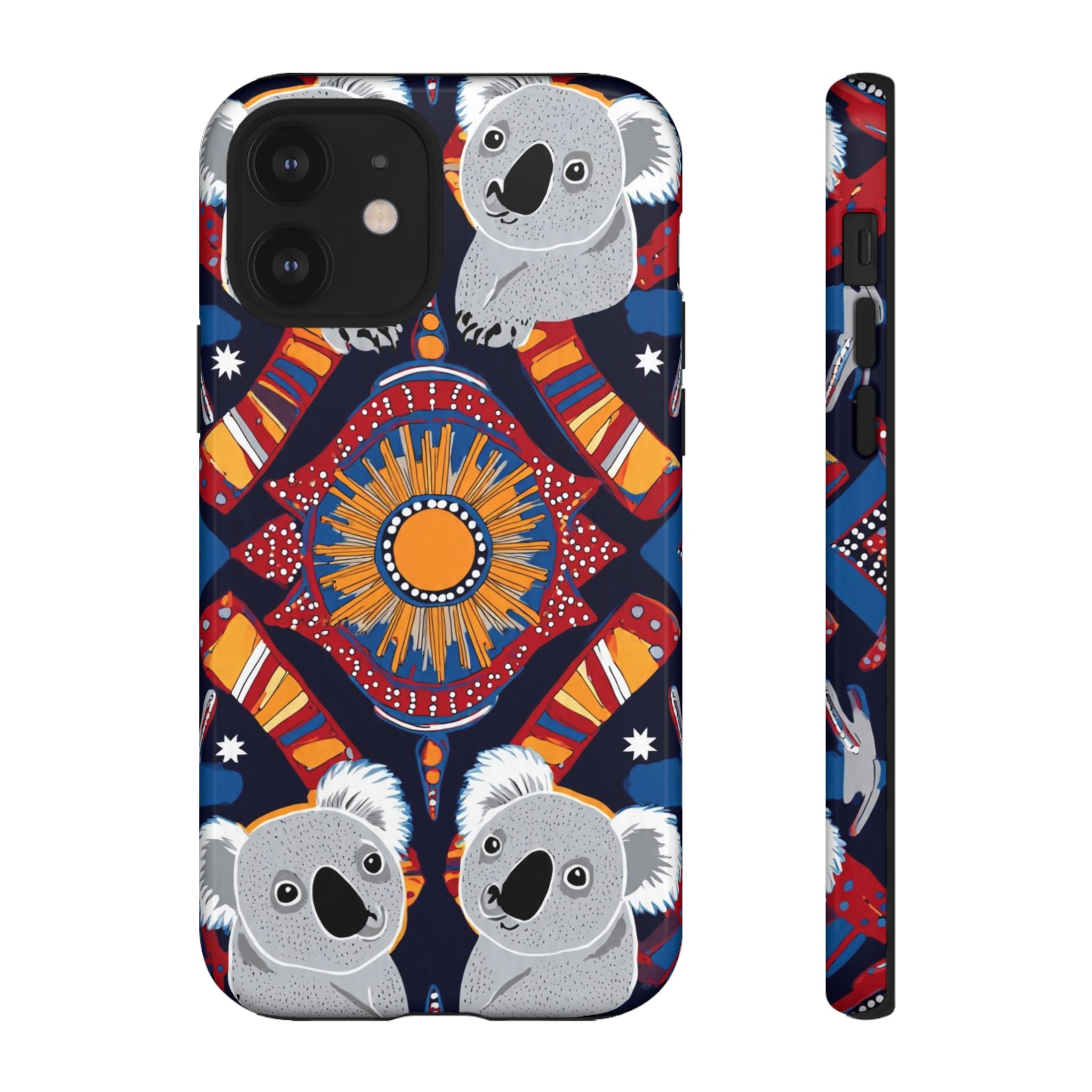 Koala Pattern Phone Case — Cute Indigenous-Inspired Design