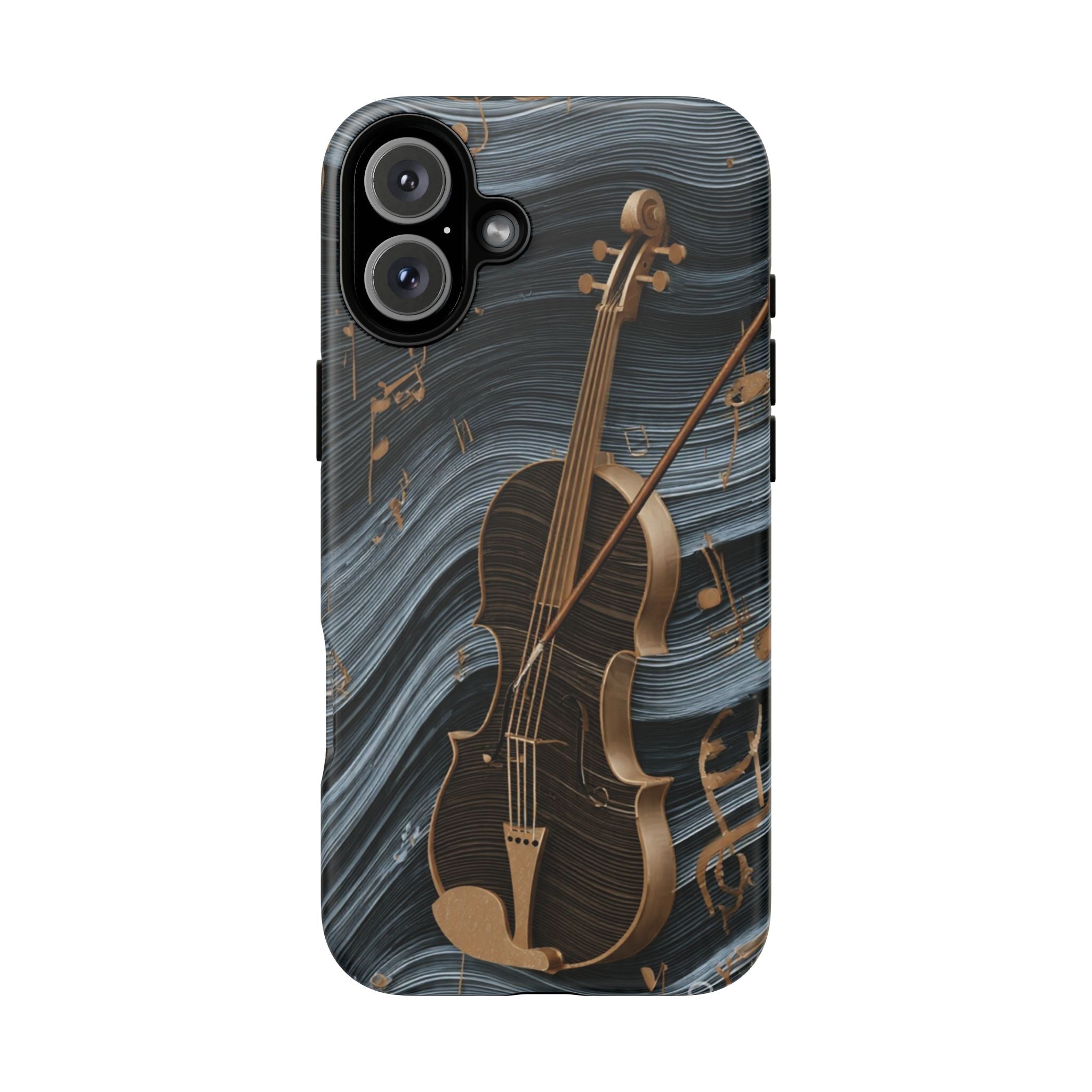Violin Melody Tough Phone Case — Musical Instrument Art Protective Cover