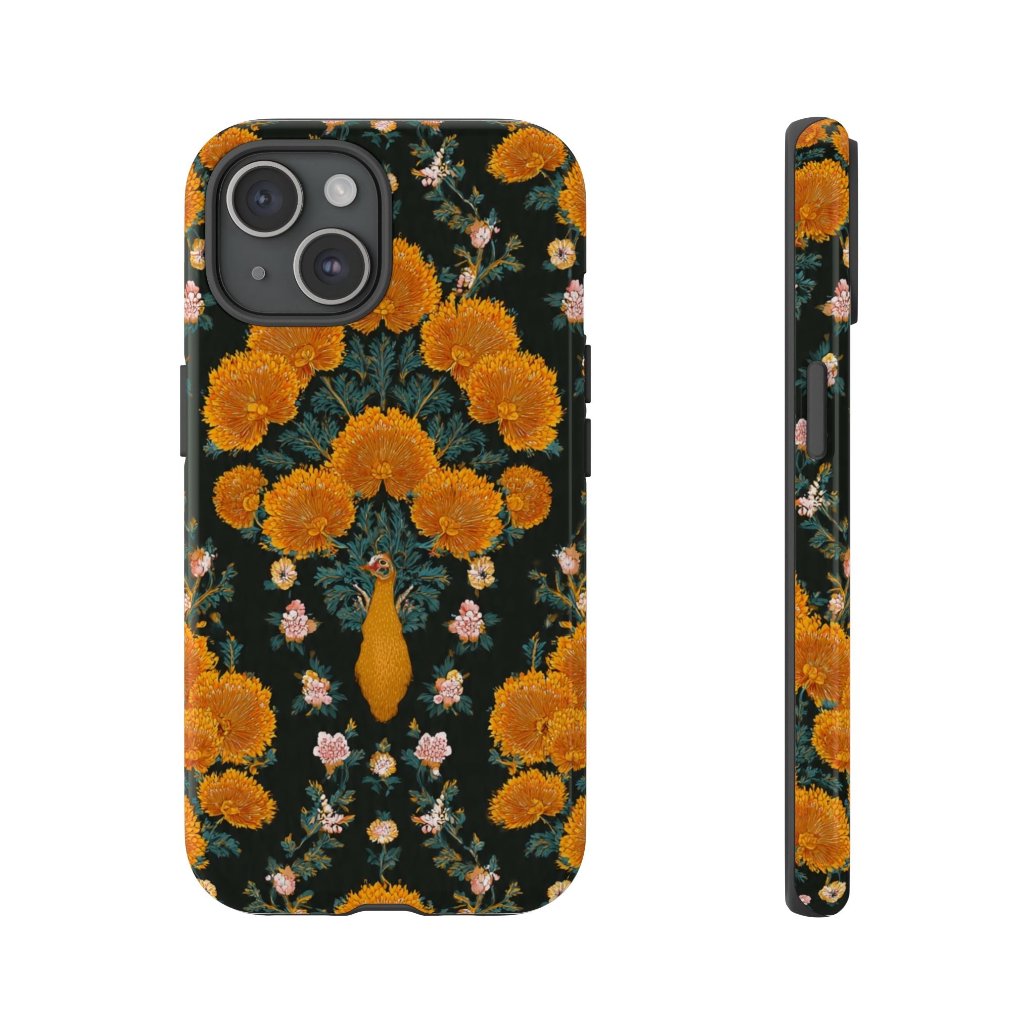 Marigold Mirror Phone Case — Floral Protective Phone Cover