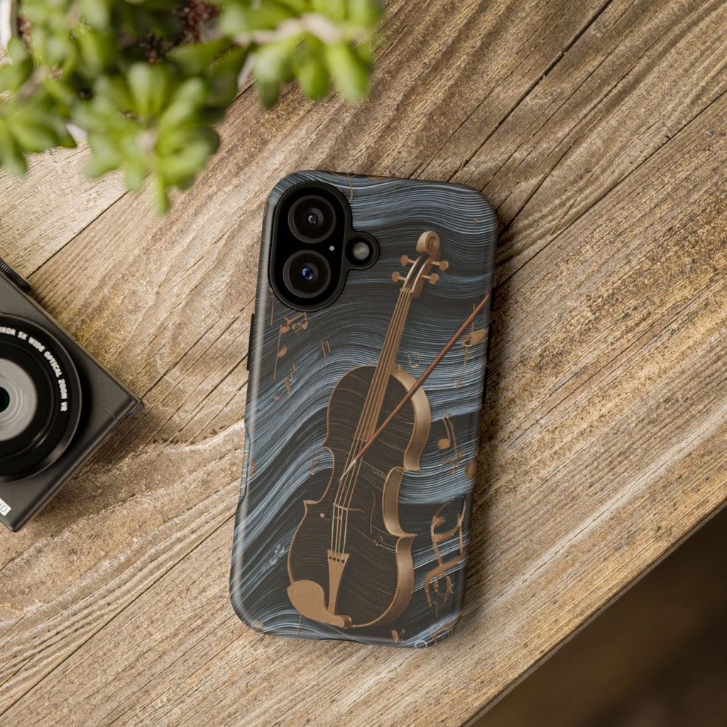 Violin Melody Tough Phone Case — Musical Instrument Art Protective Cover