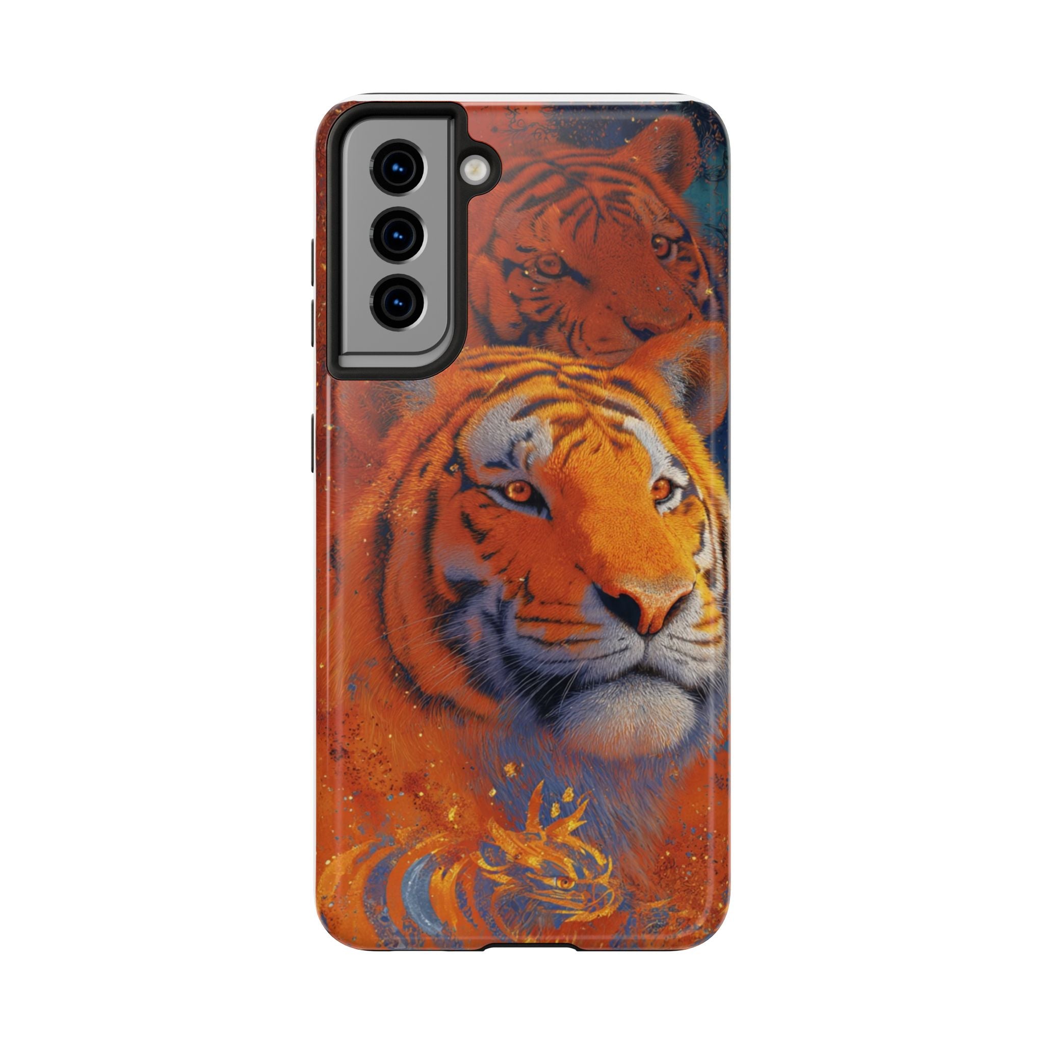 Tiger Portrait Tough Phone Case — Bold Orange Wildlife iPhone Protector