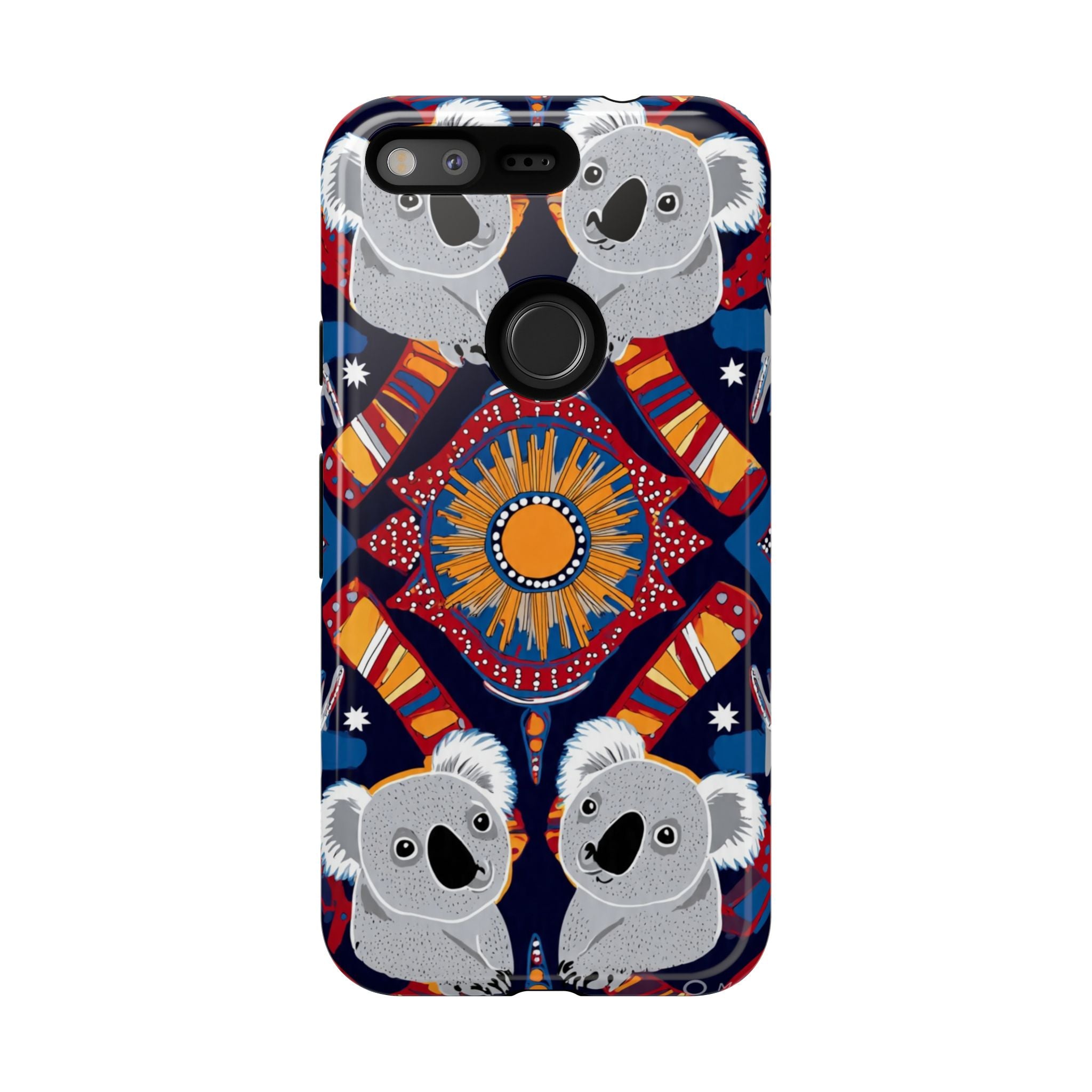 Koala Pattern Phone Case — Cute Indigenous-Inspired Design