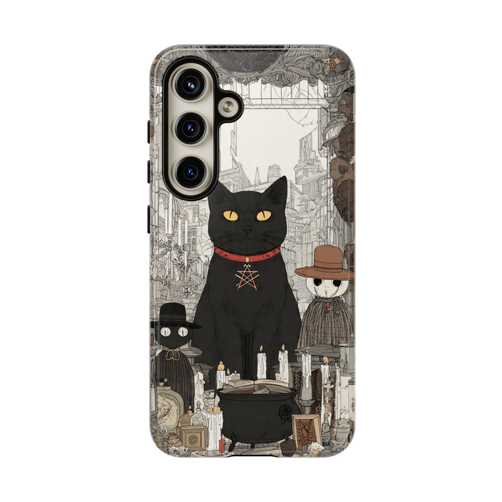 Witchy Black Cat Phone Case — Mystic Altar iPhone Cover