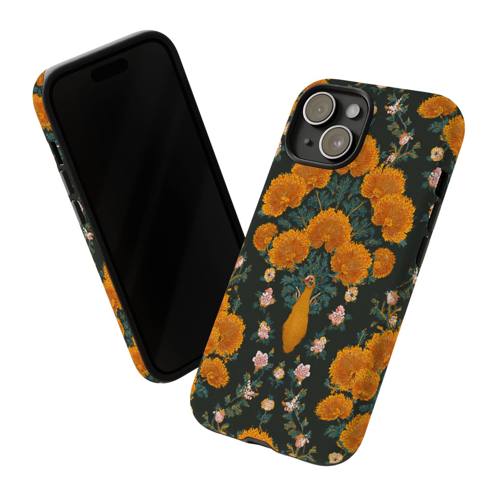 Marigold Mirror Phone Case — Floral Protective Phone Cover